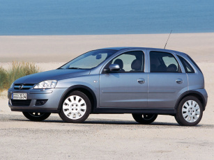 обоя автомобили, opel, 2003, c, 5-door, corsa