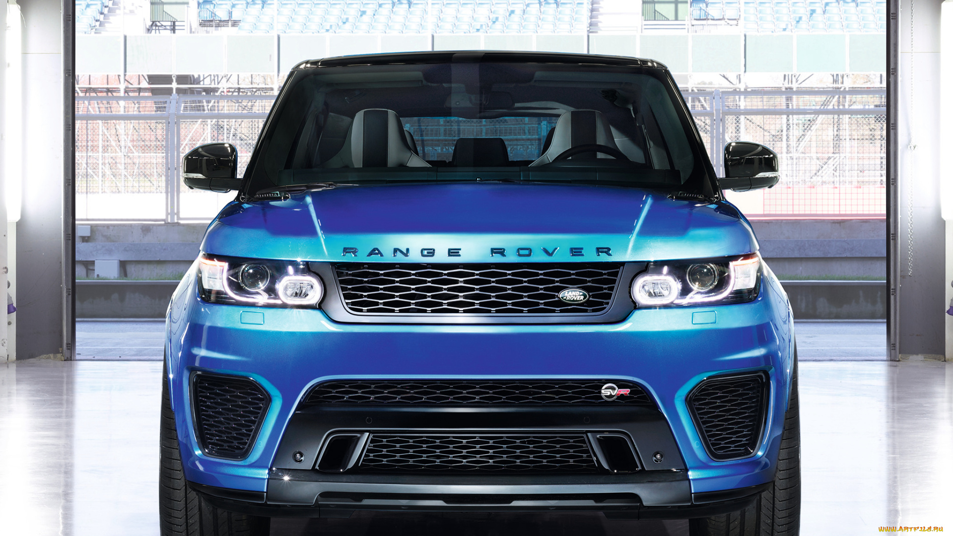 автомобили, range, rover, синий, 2014г, svr, sport, range, rover