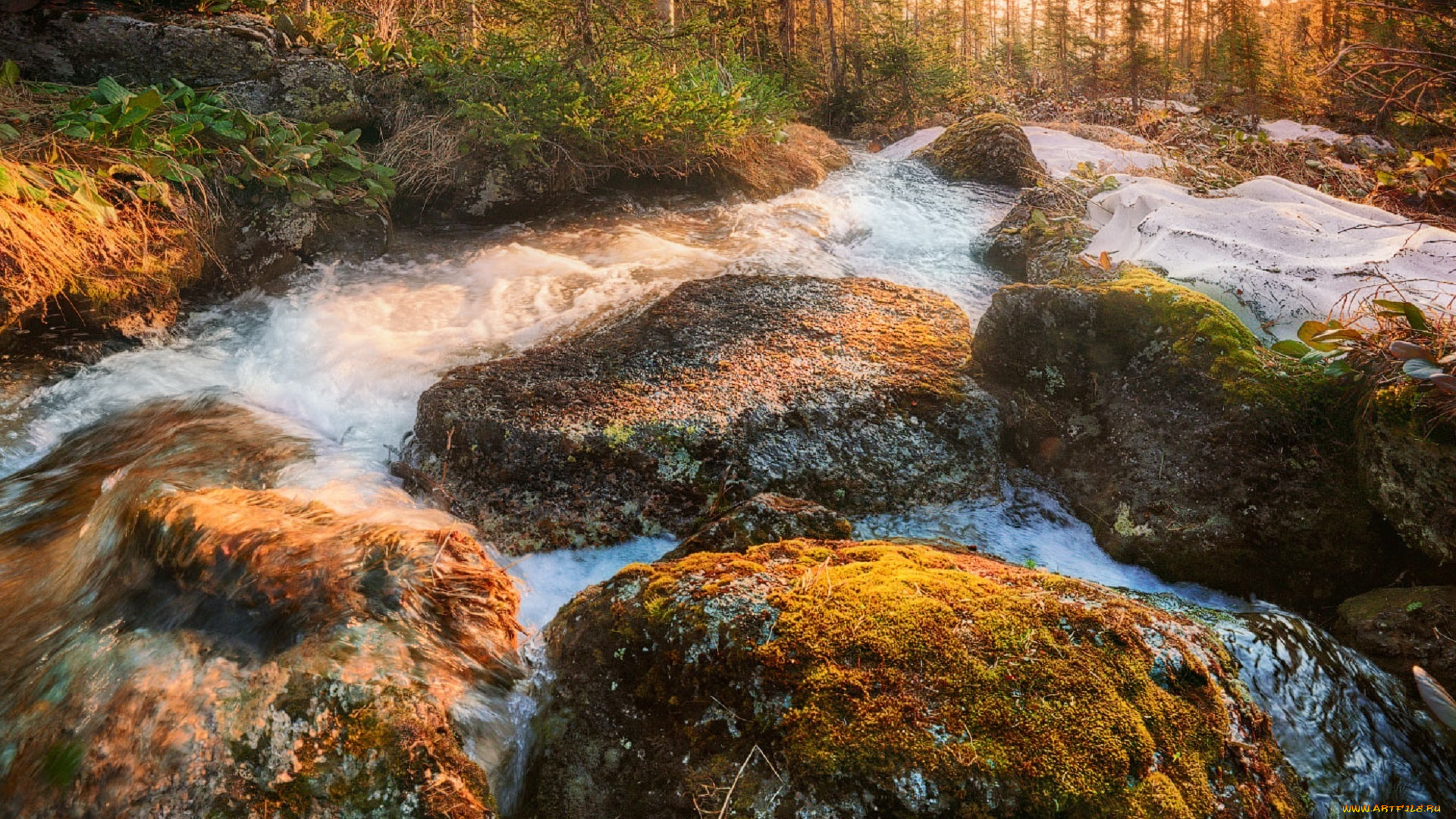 природа, реки, озера, западные, саяны, парк, ергаки, озеро, закат, лазурное, покой, ручей, рафаэль, гатиятуллин