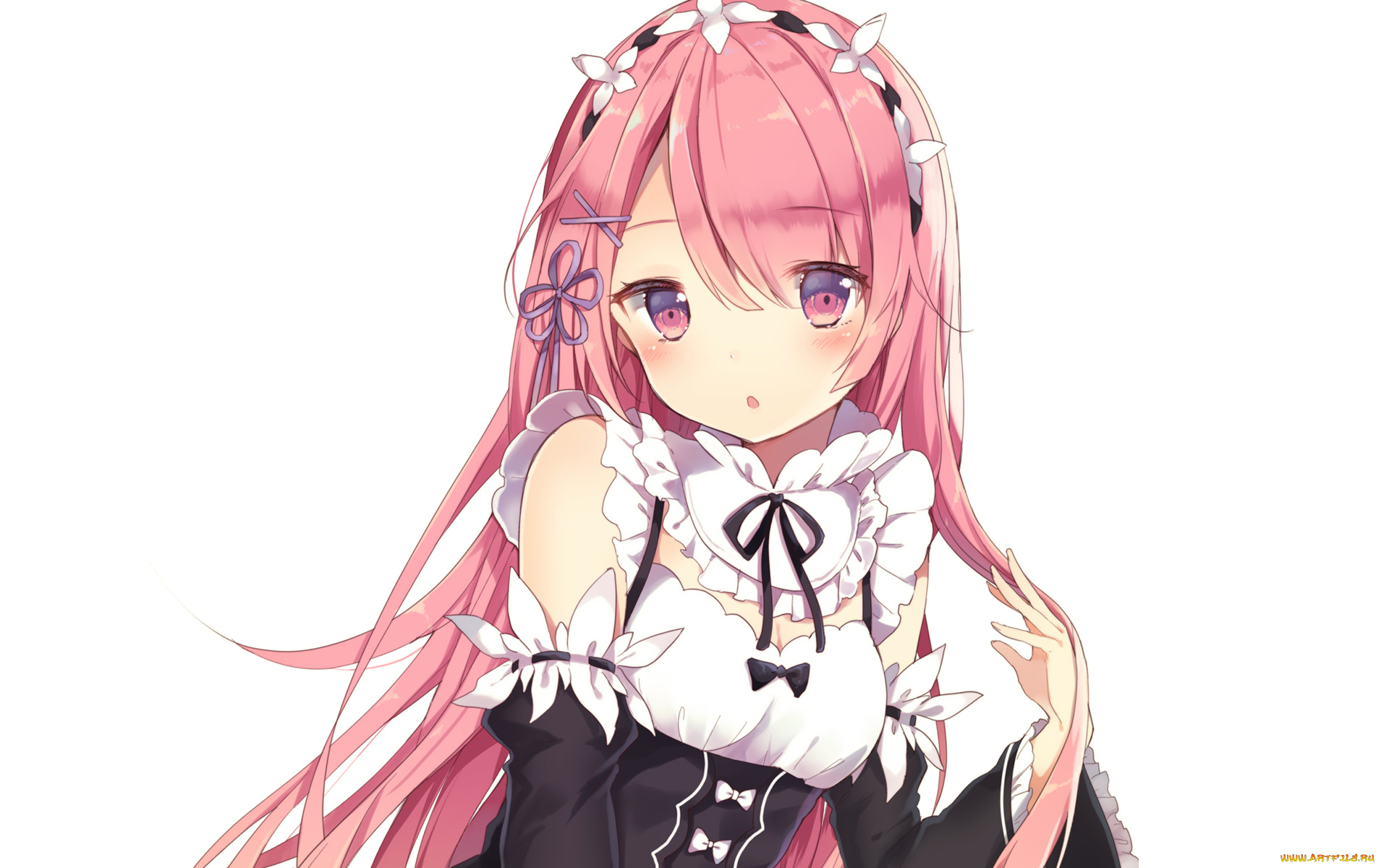 аниме, re, , zero, kara, hajimeru, isekai, seikatsu, фон, взгляд, девушка