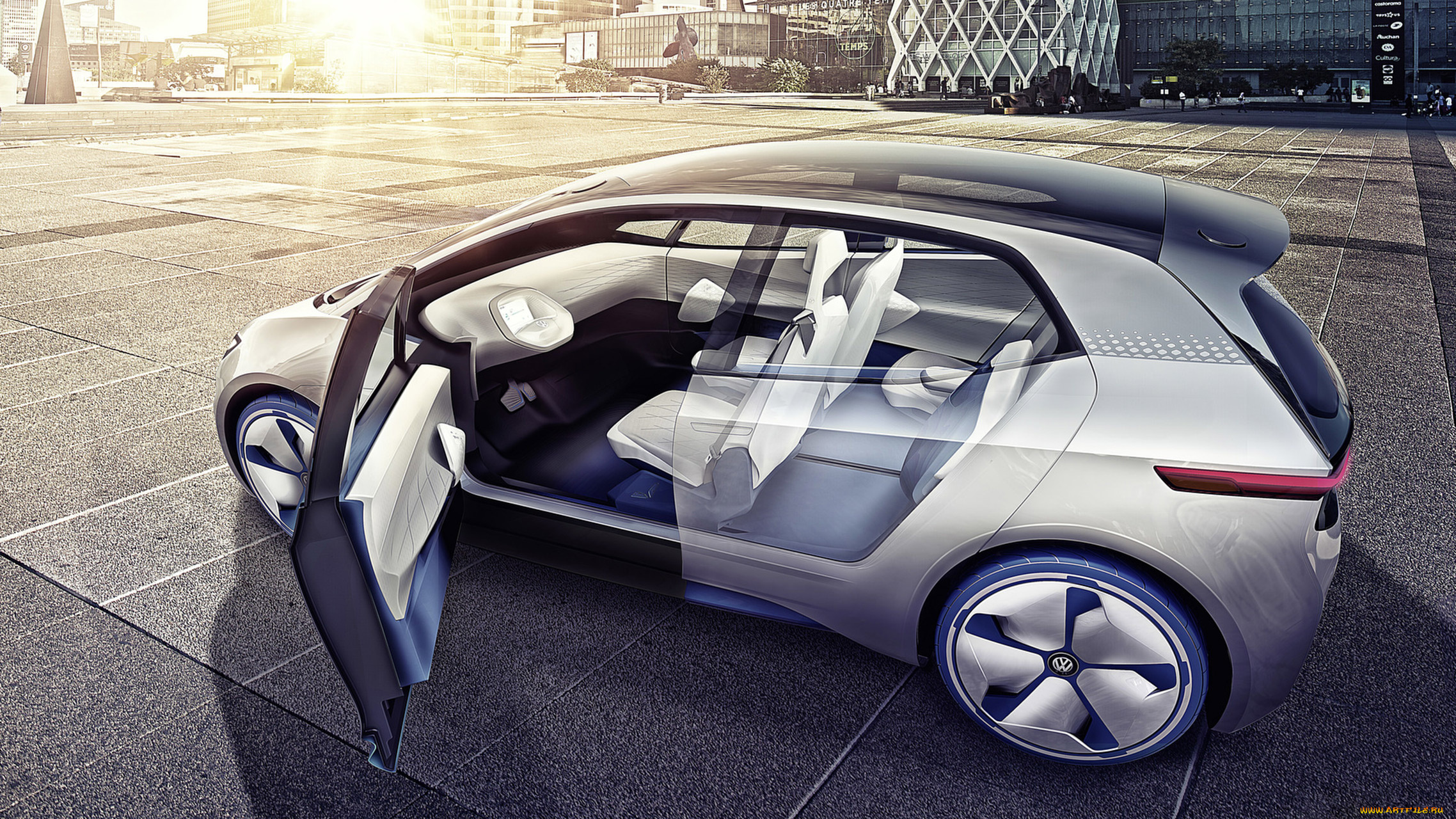 volkswagen, i, d, concept, 2016, автомобили, 3д, volkswagen, i, d, concept, 2016