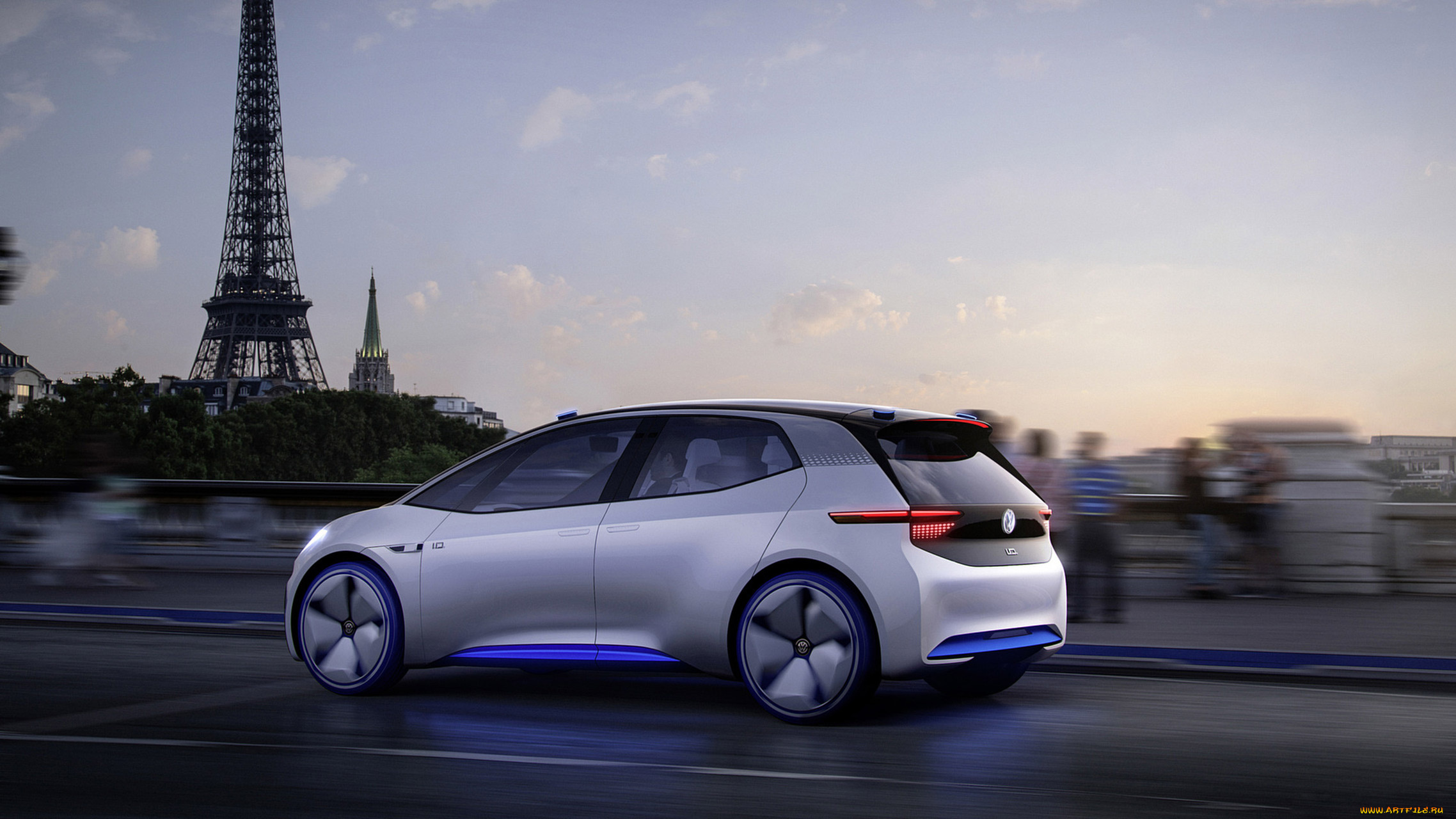 volkswagen, i, d, concept, 2016, автомобили, 3д, volkswagen, i, d, concept, 2016