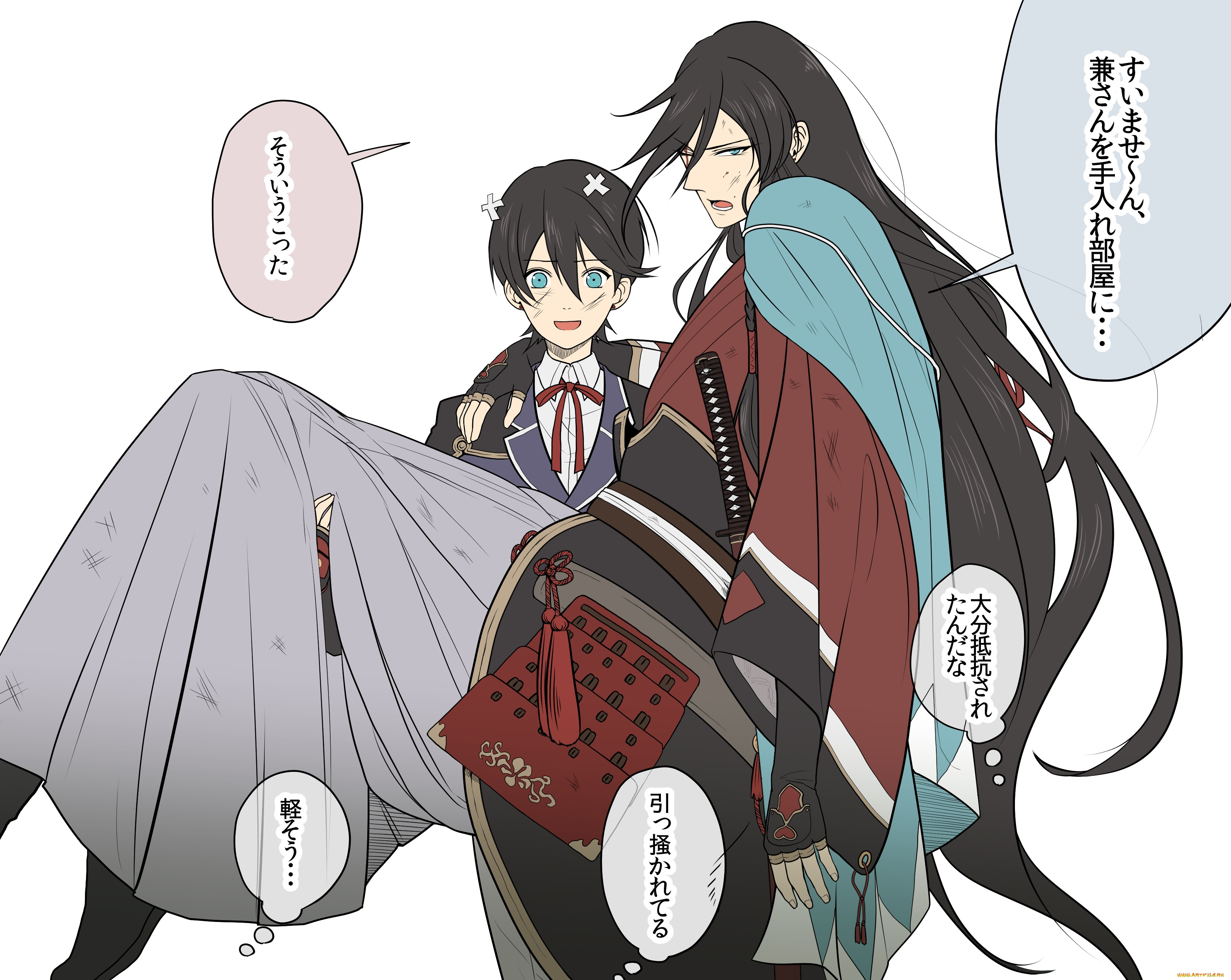 аниме, touken, ranbu, kanehori