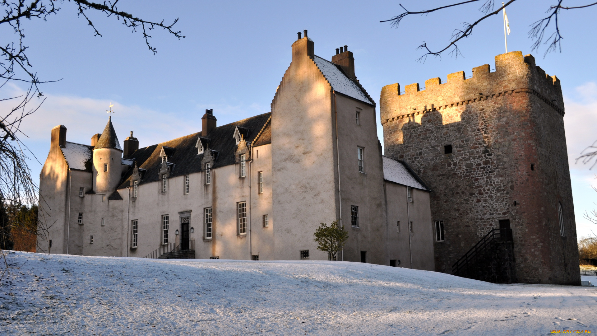 города, дворцы, замки, крепости, scotland, drum, castle