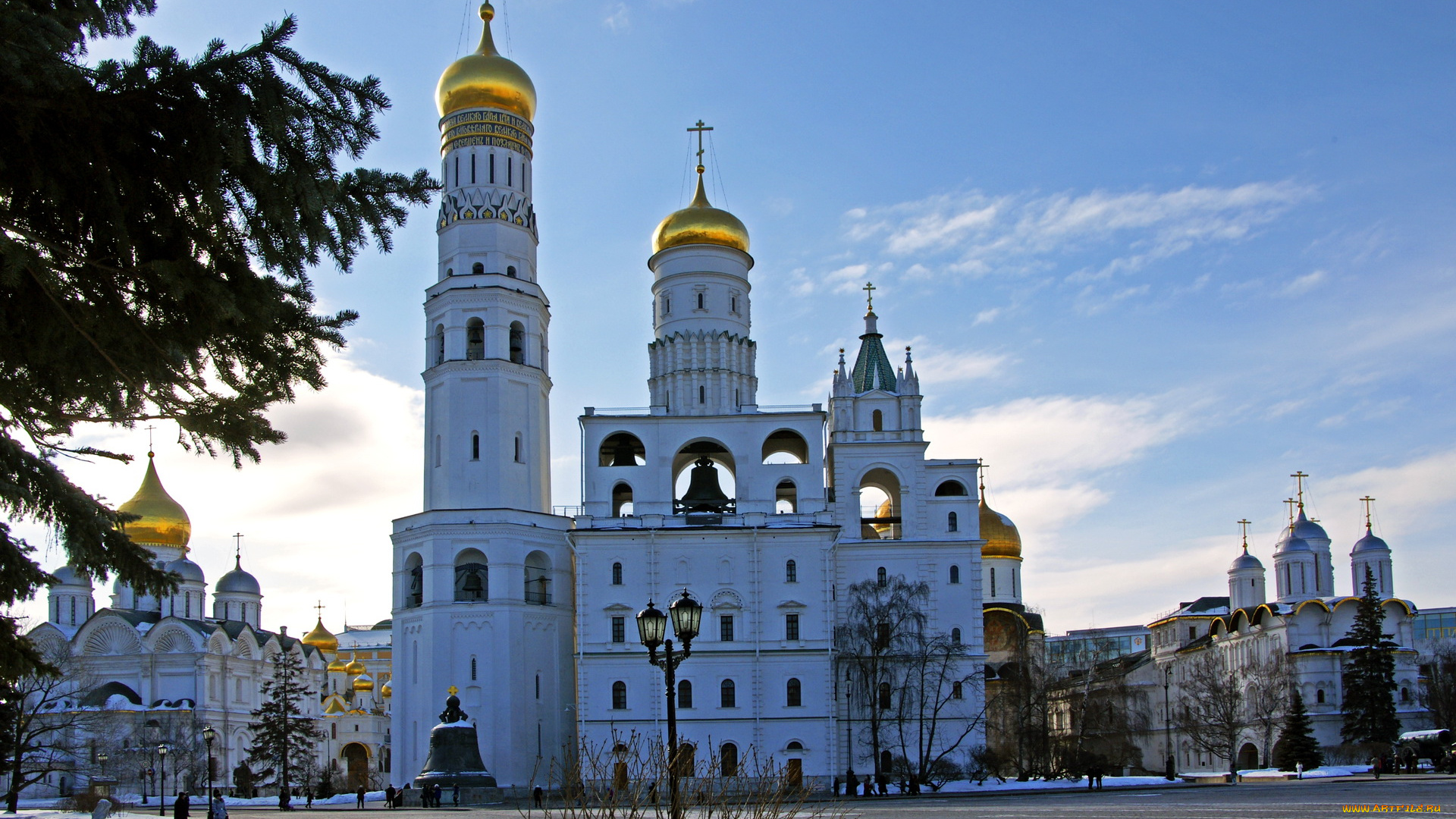 города, москва, россия, колокольня, ивана, великого, с, ивановской, площади