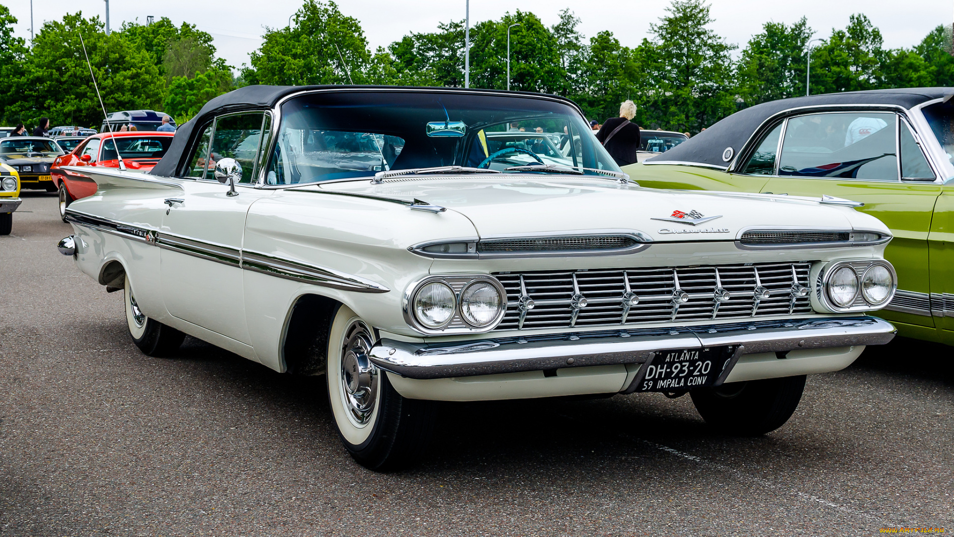 chevrolet, impala, convertible, 1959, автомобили, выставки, и, уличные, фото, ретро, выставка, автошоу, история
