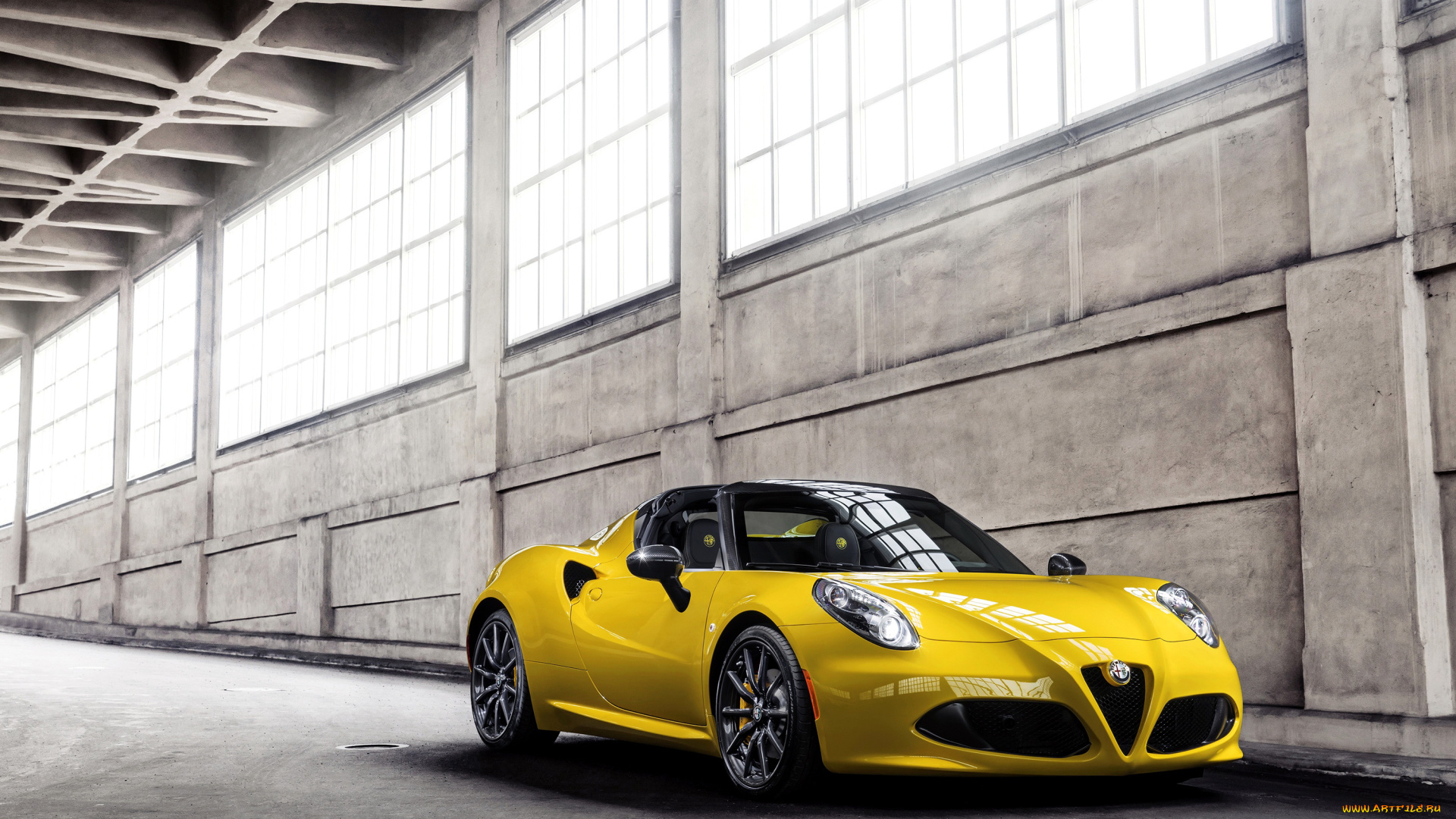 2015, alfa, romeo, 4c, spider, автомобили, alfa, romeo, металлик, желтый, alfa, romeo