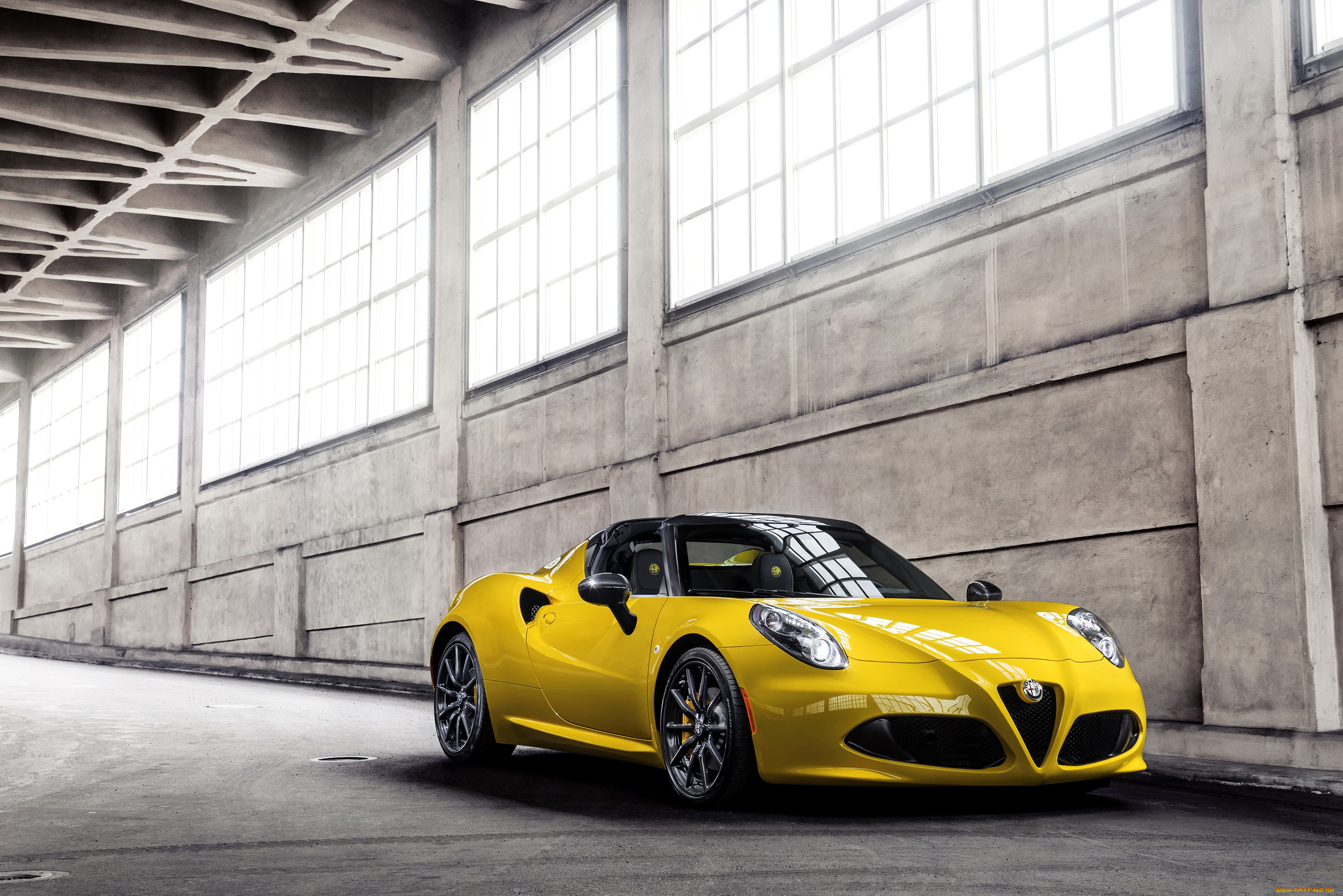 2015, alfa, romeo, 4c, spider, автомобили, alfa, romeo, металлик, желтый, alfa, romeo