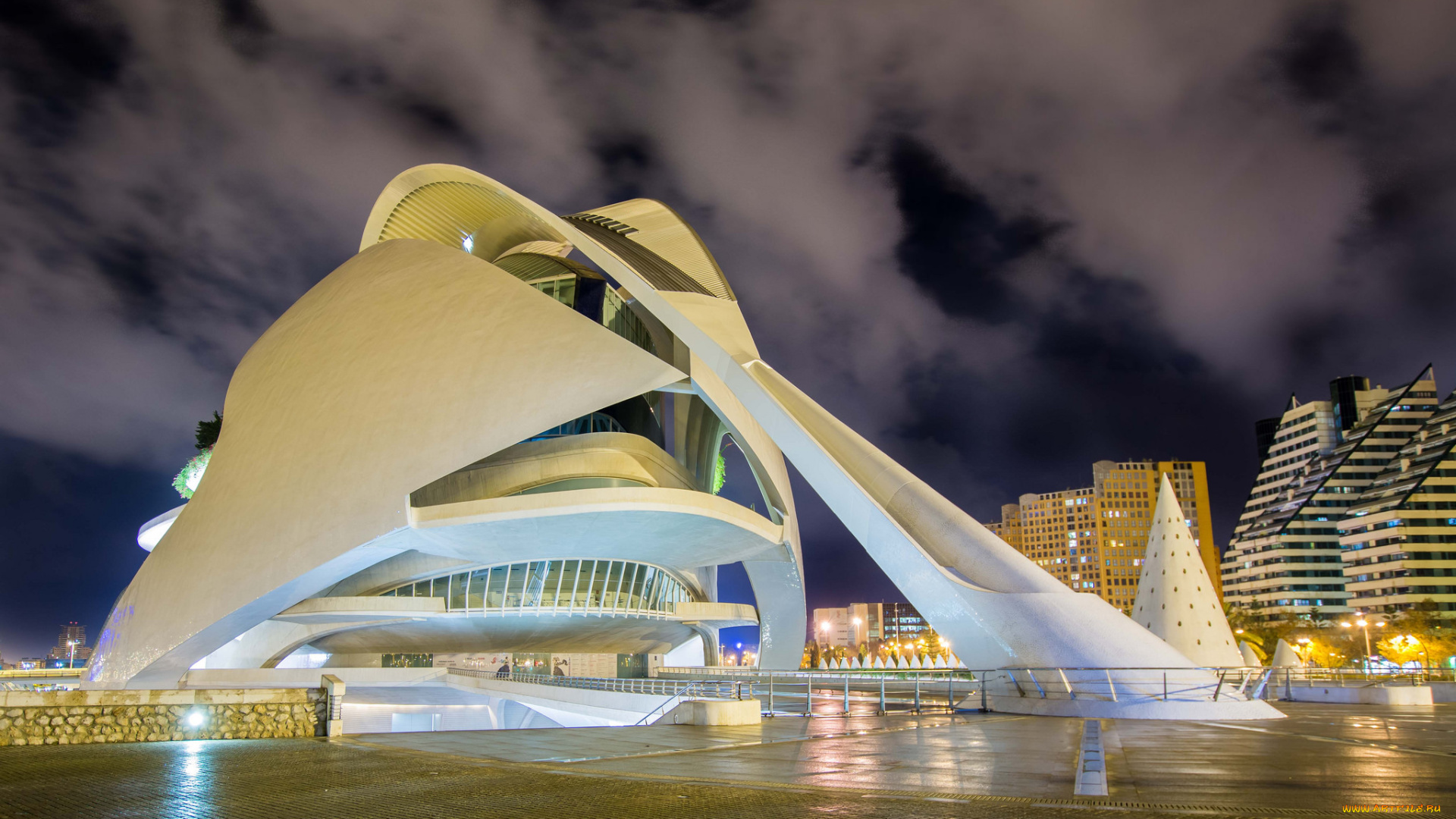 palau, de, les, arts, -, valencia, -, spain, города, -, здания, , дома, архетектура