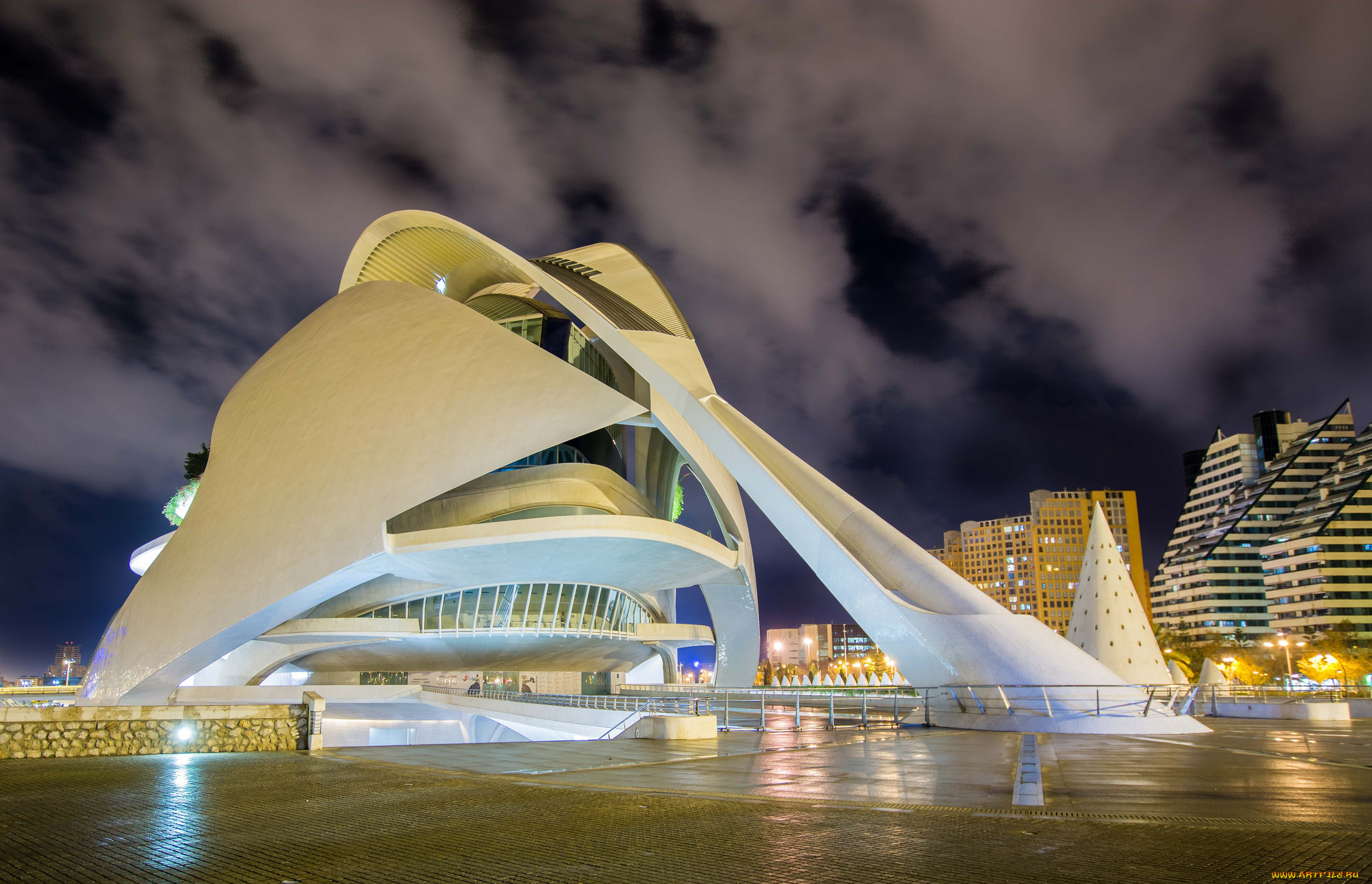 palau, de, les, arts, -, valencia, -, spain, города, -, здания, , дома, архетектура