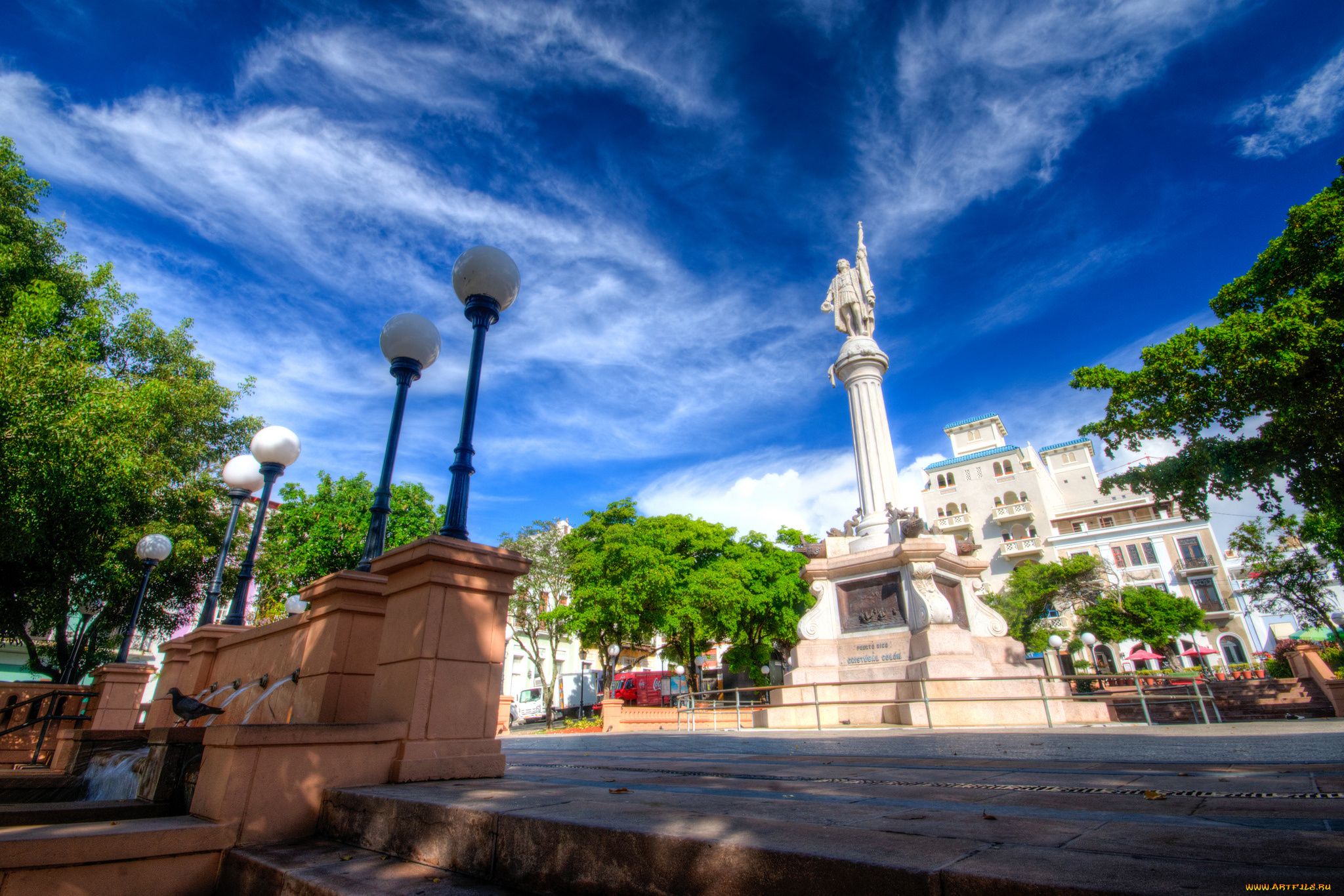 old, san, juan, , puerto, rico, города, -, улицы, , площади, , набережные, площадь