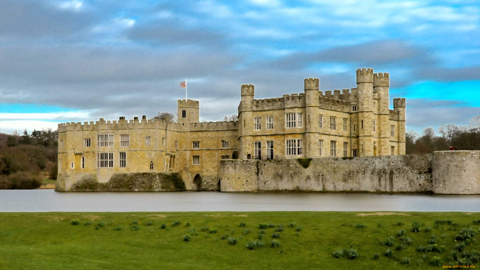 leeds, castle, города, замки, англии, leeds, castle