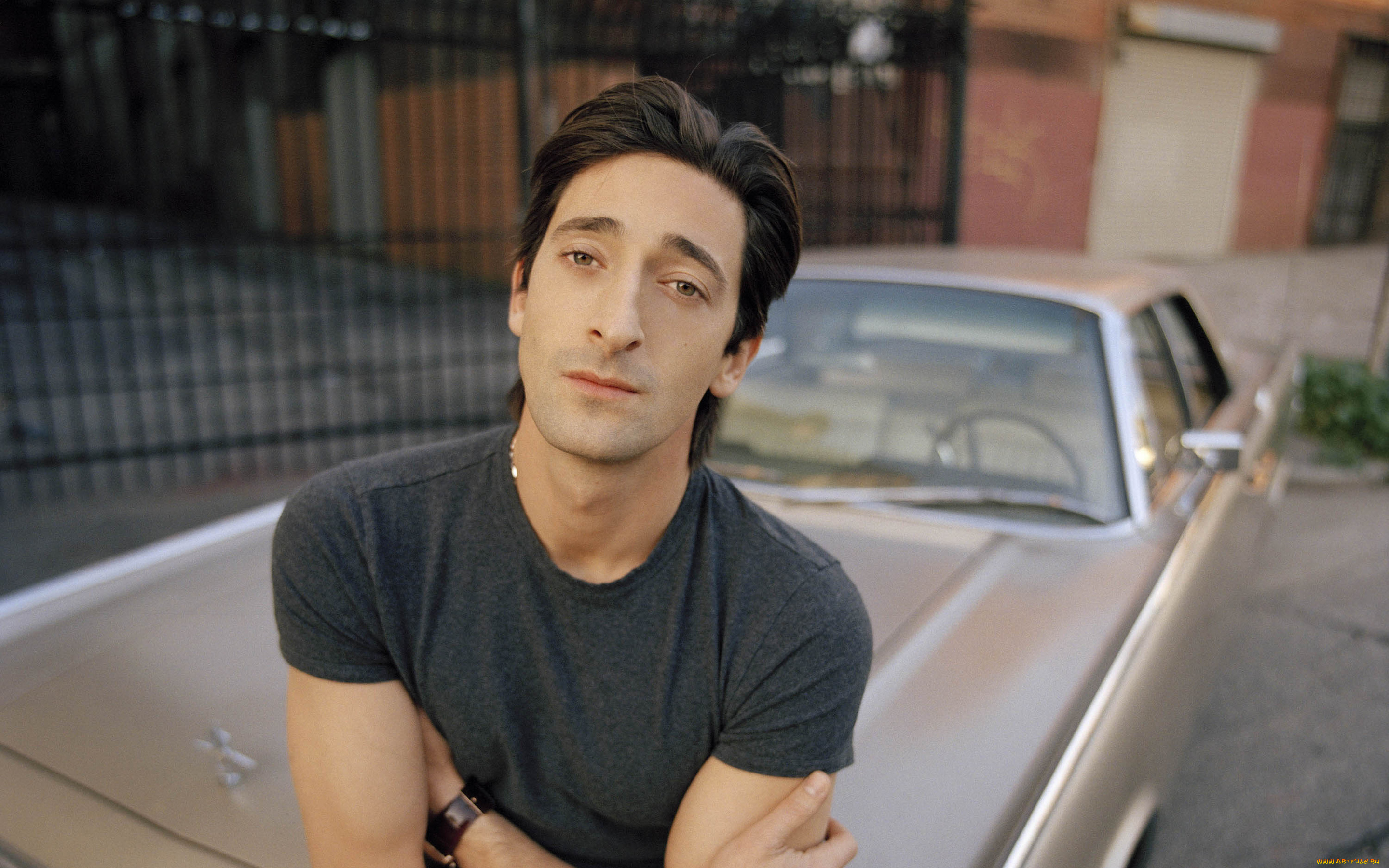 мужчины, adrien, brody, актер, машина