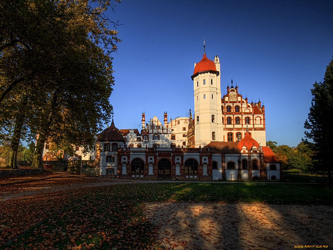 basedow, castle, germany, города, дворцы, замки, крепости