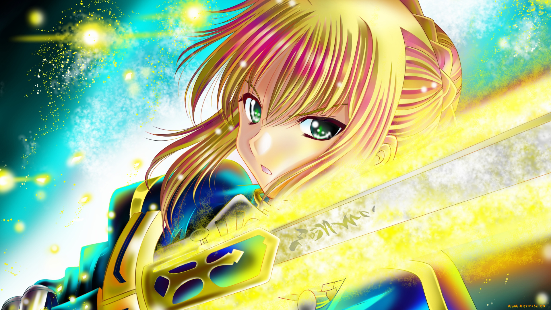 saber, аниме, fate, stay, night, zero