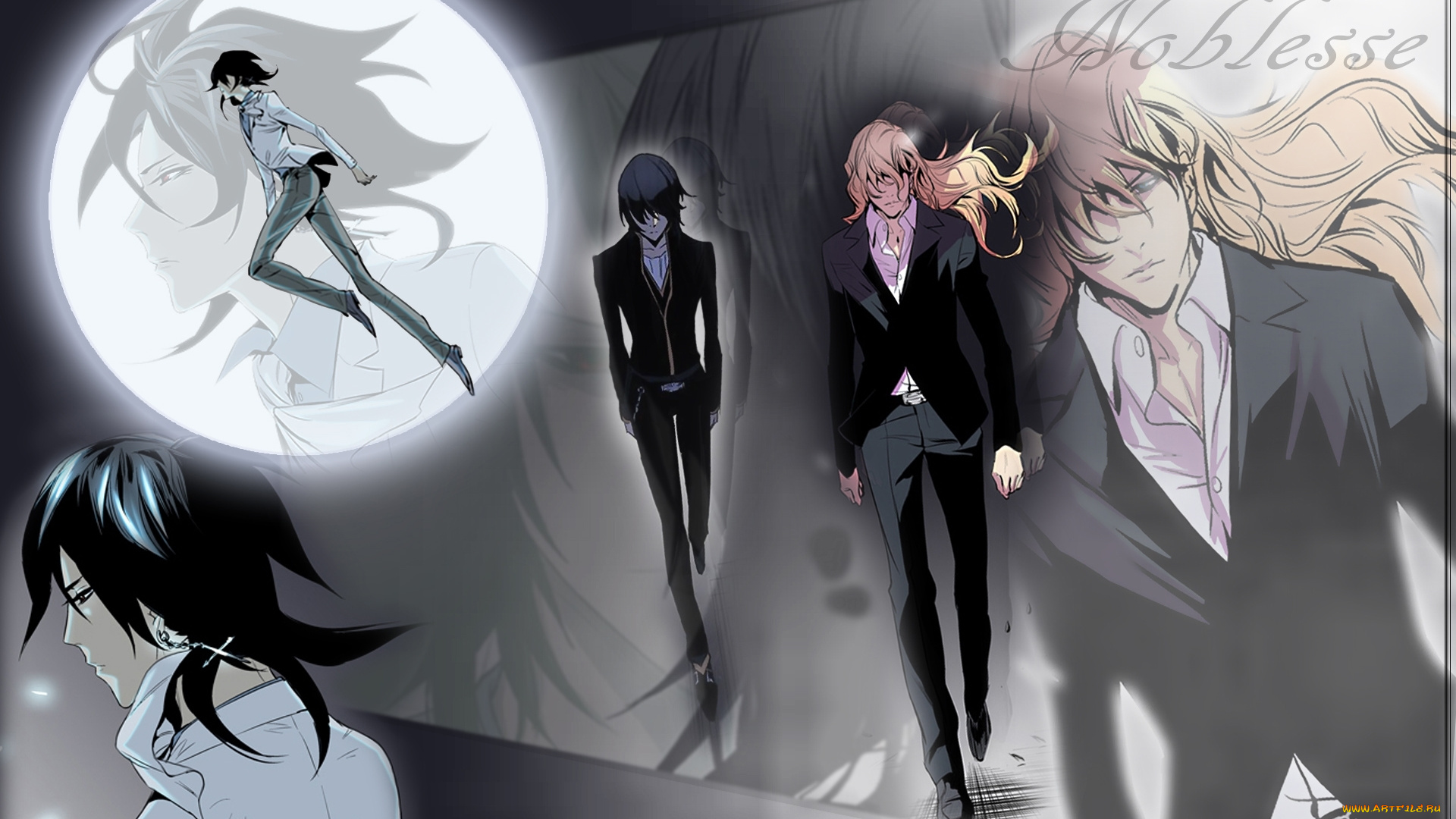 аниме, noblesse, art, lee, gwang, su, cadis, etrama, di, raizel, rai, frankenstein, взгляд, красные, глаза, крест, костюм, полнолуние