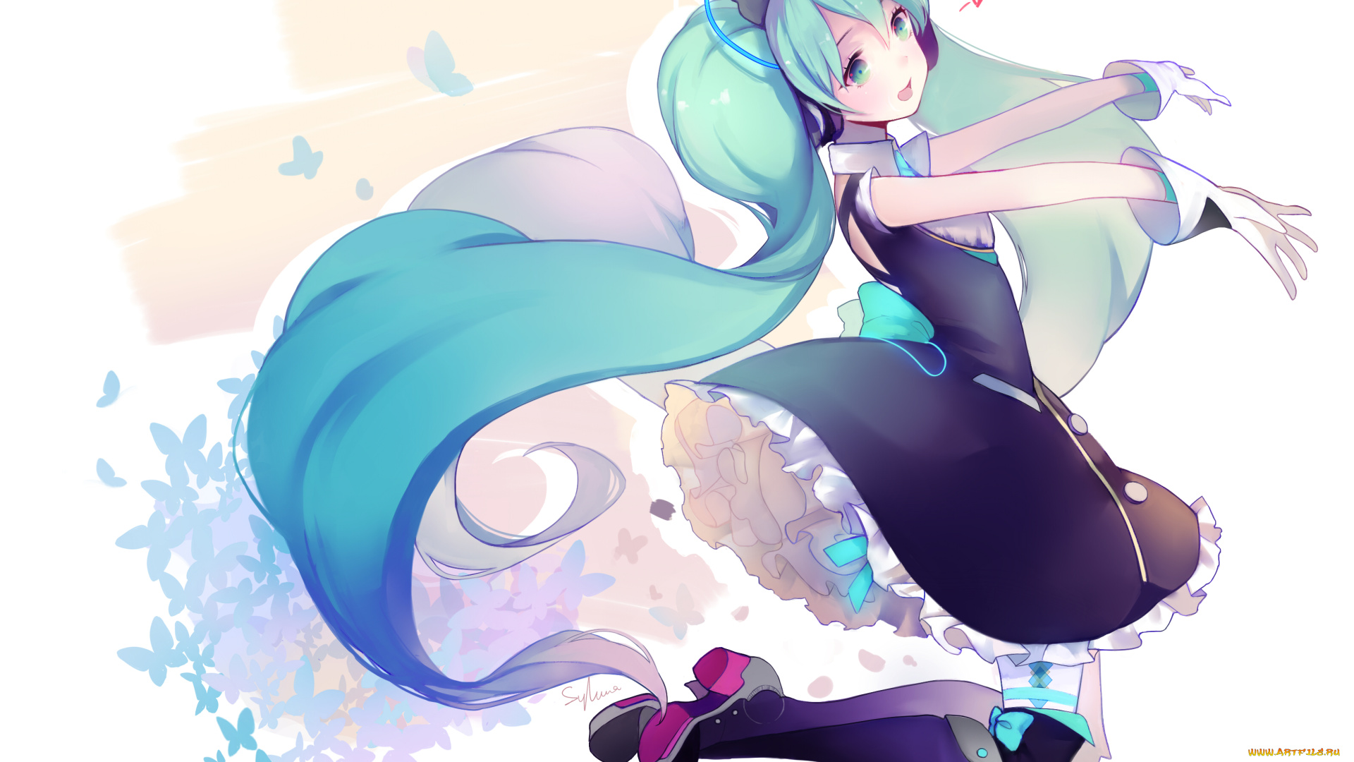 аниме, vocaloid, hatsune, miku