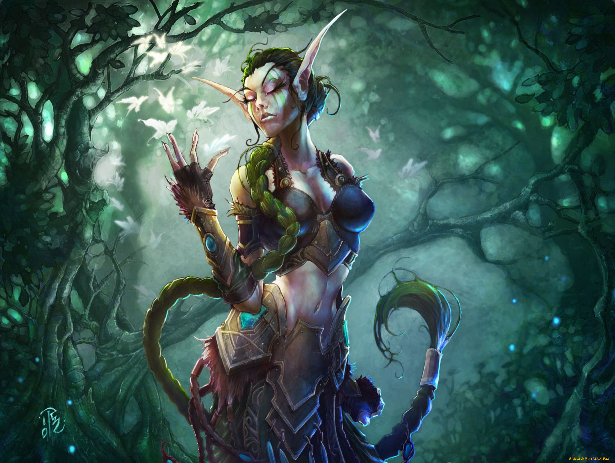 world, of, warcraft, trading, card, game, видео, игры, ysera, the, dreamer, арт, richie, marella