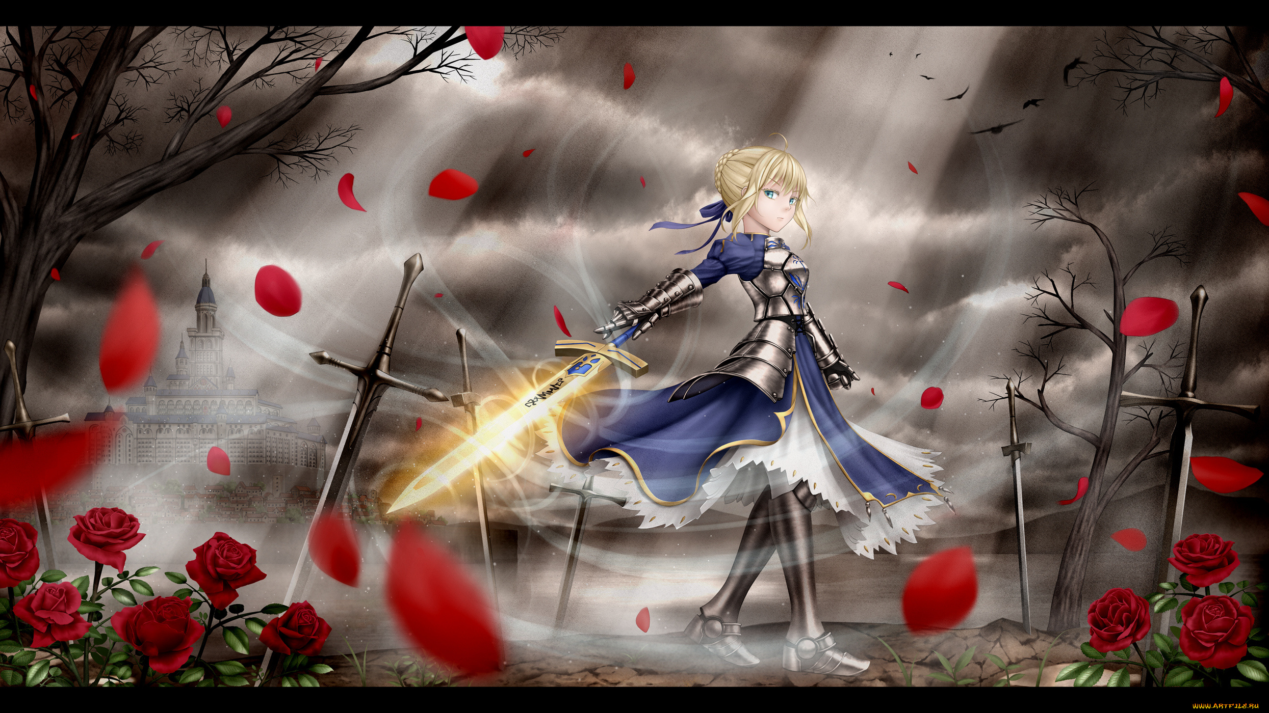 saber, аниме, fate, stay, night