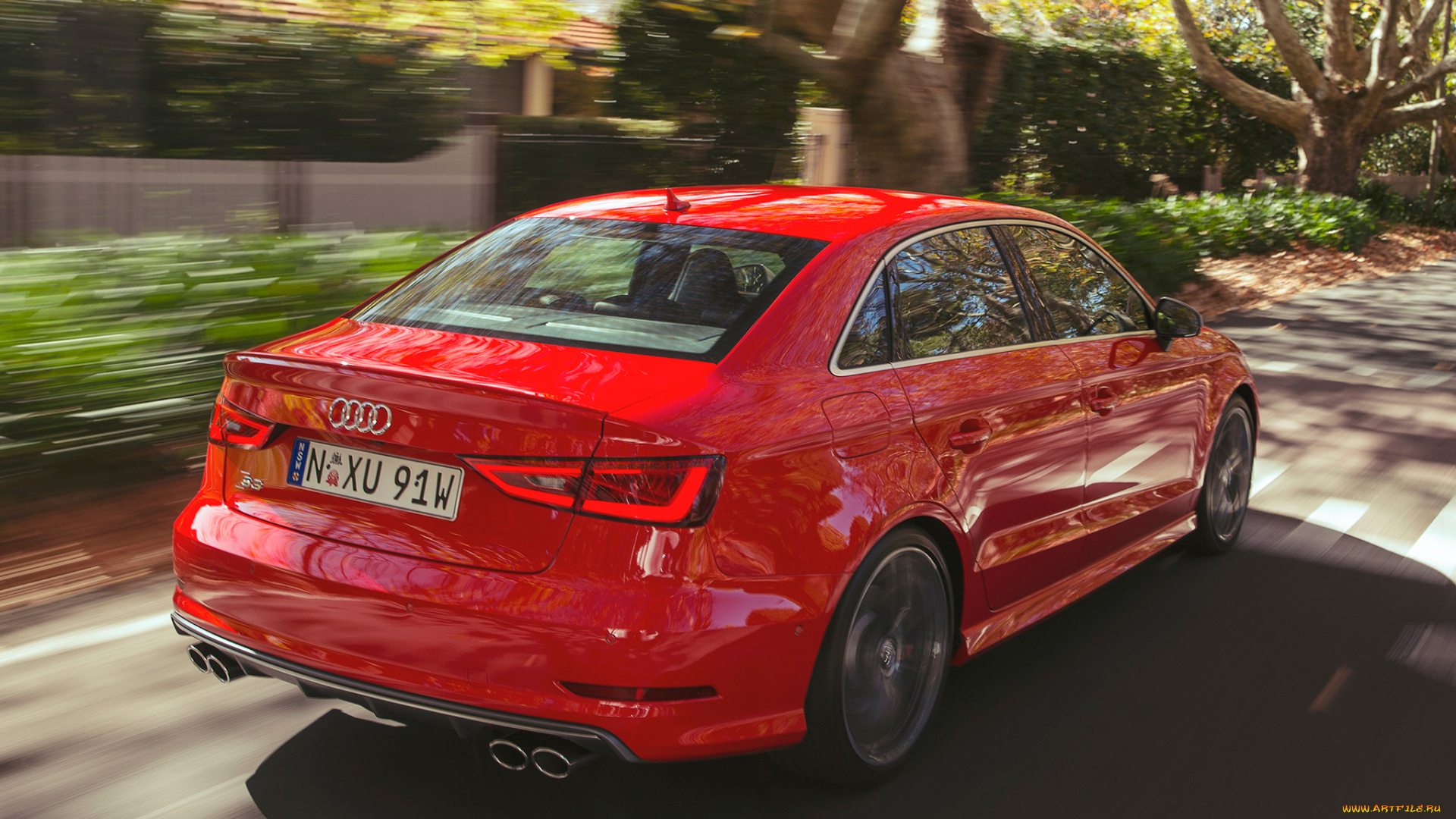 автомобили, audi, au-spec, sedan, s3, красный, 2014г, 8v