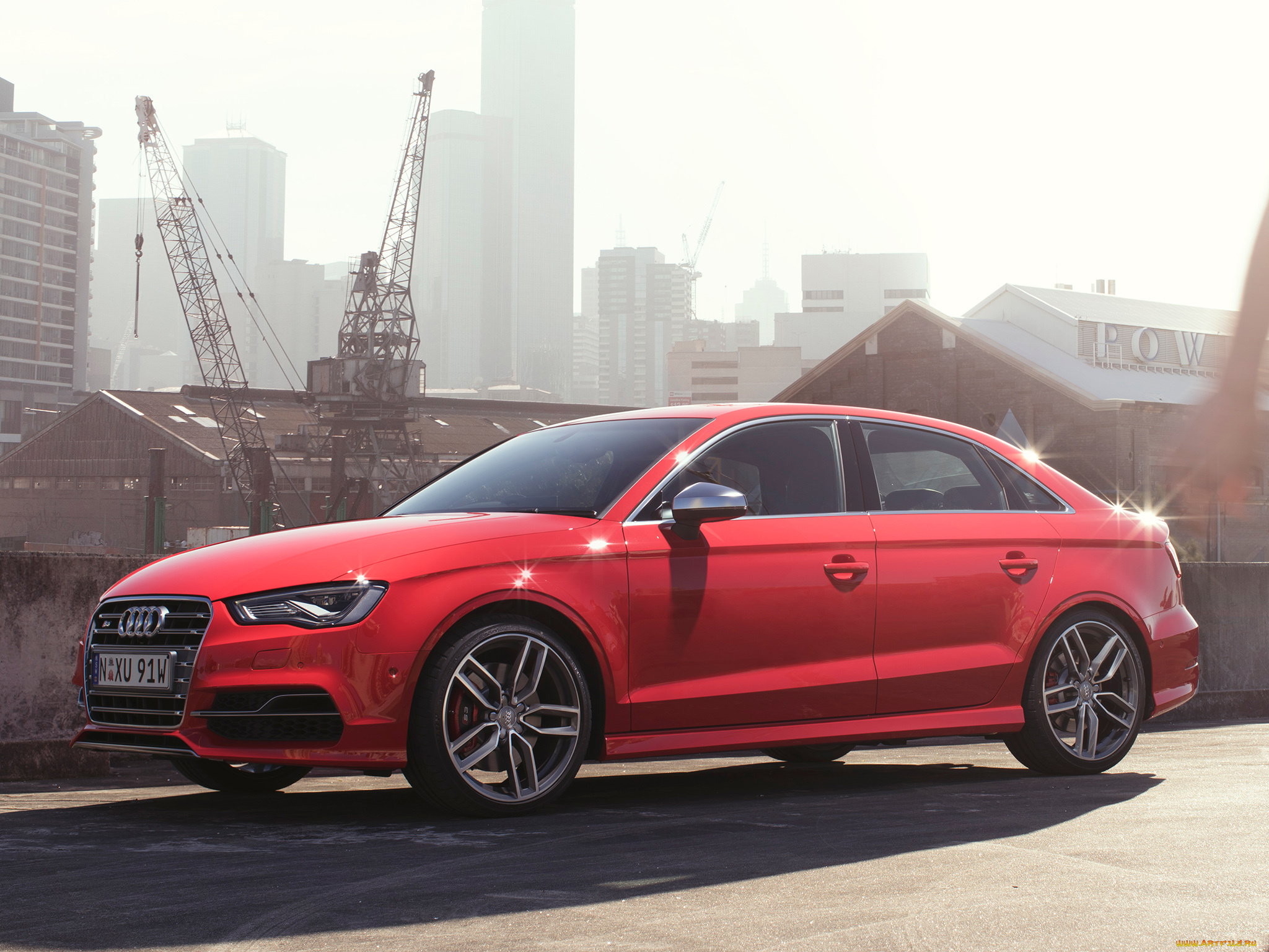 автомобили, audi, s3, sedan, красный, 2014г, 8v, au-spec