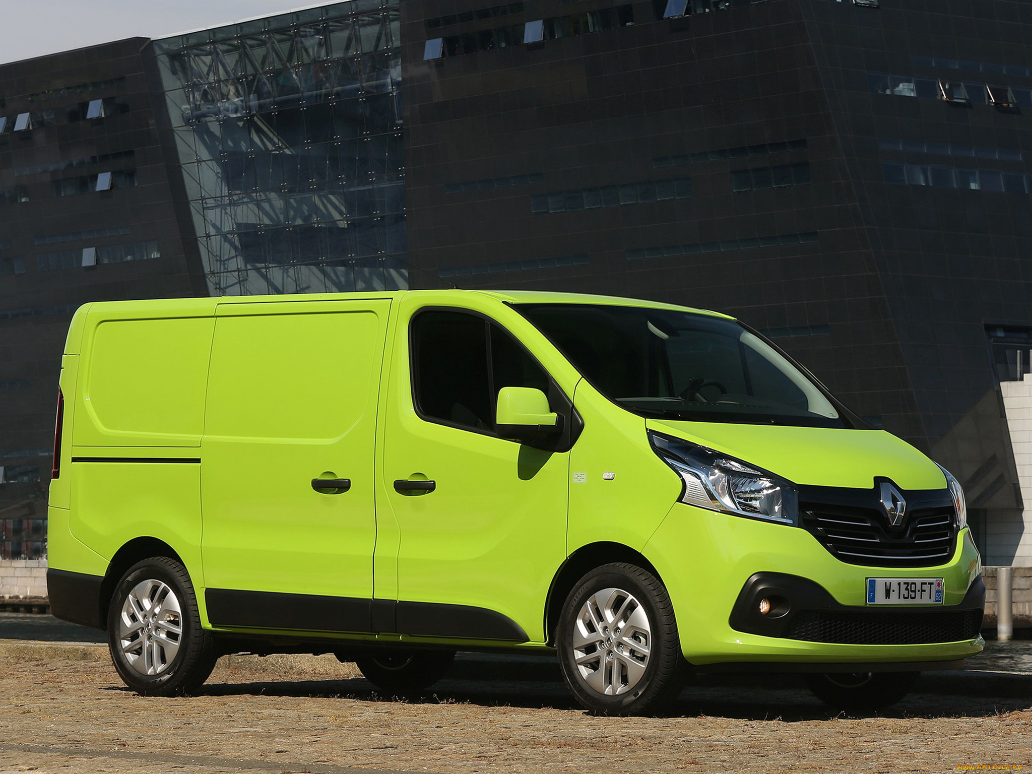 автомобили, renault, trucks, renault, зеленый, 2014, г, van, trafic