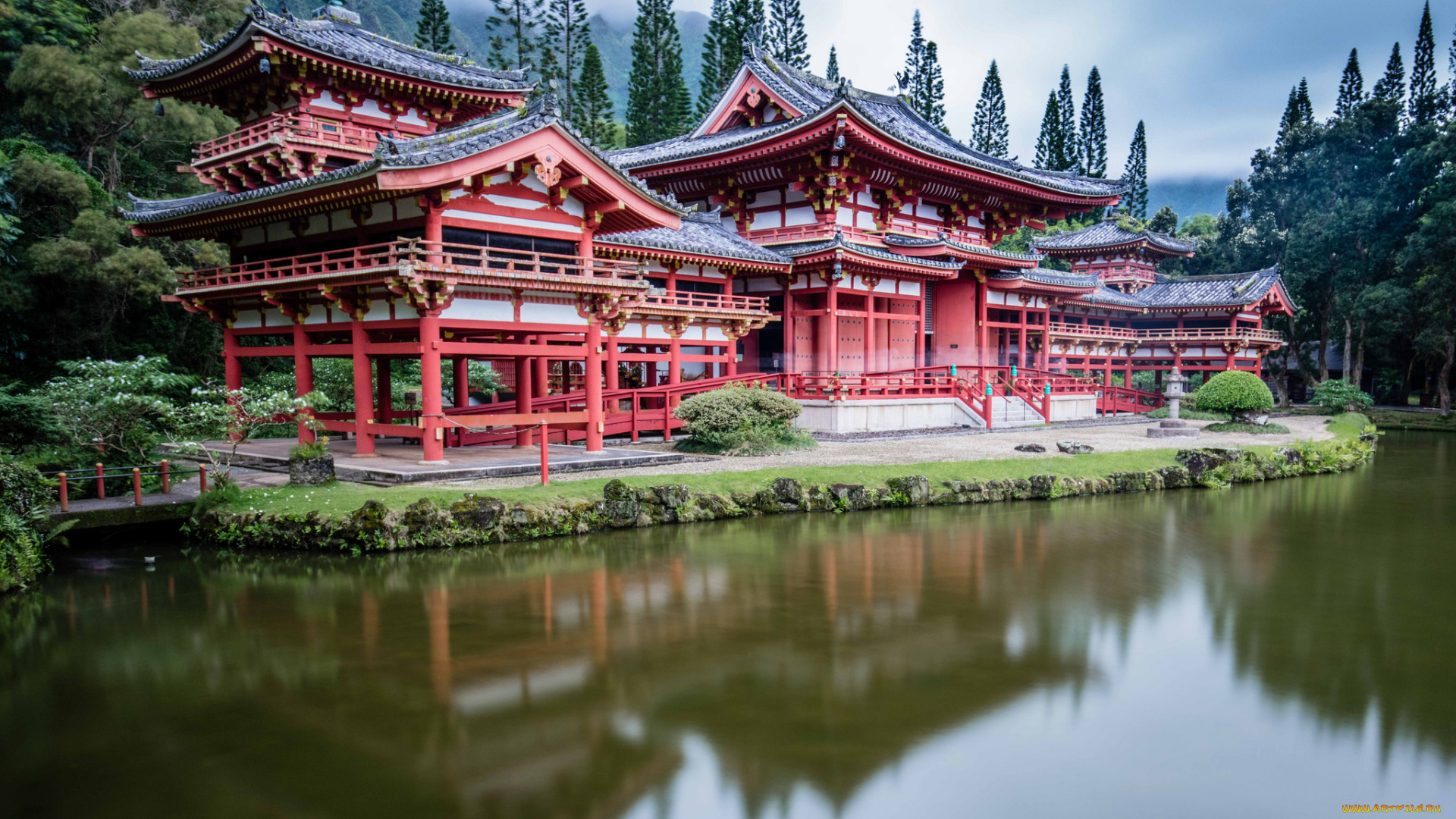 byodo-in, temple, , oahu, , hawaii, города, -, буддийские, и, другие, храмы, храм