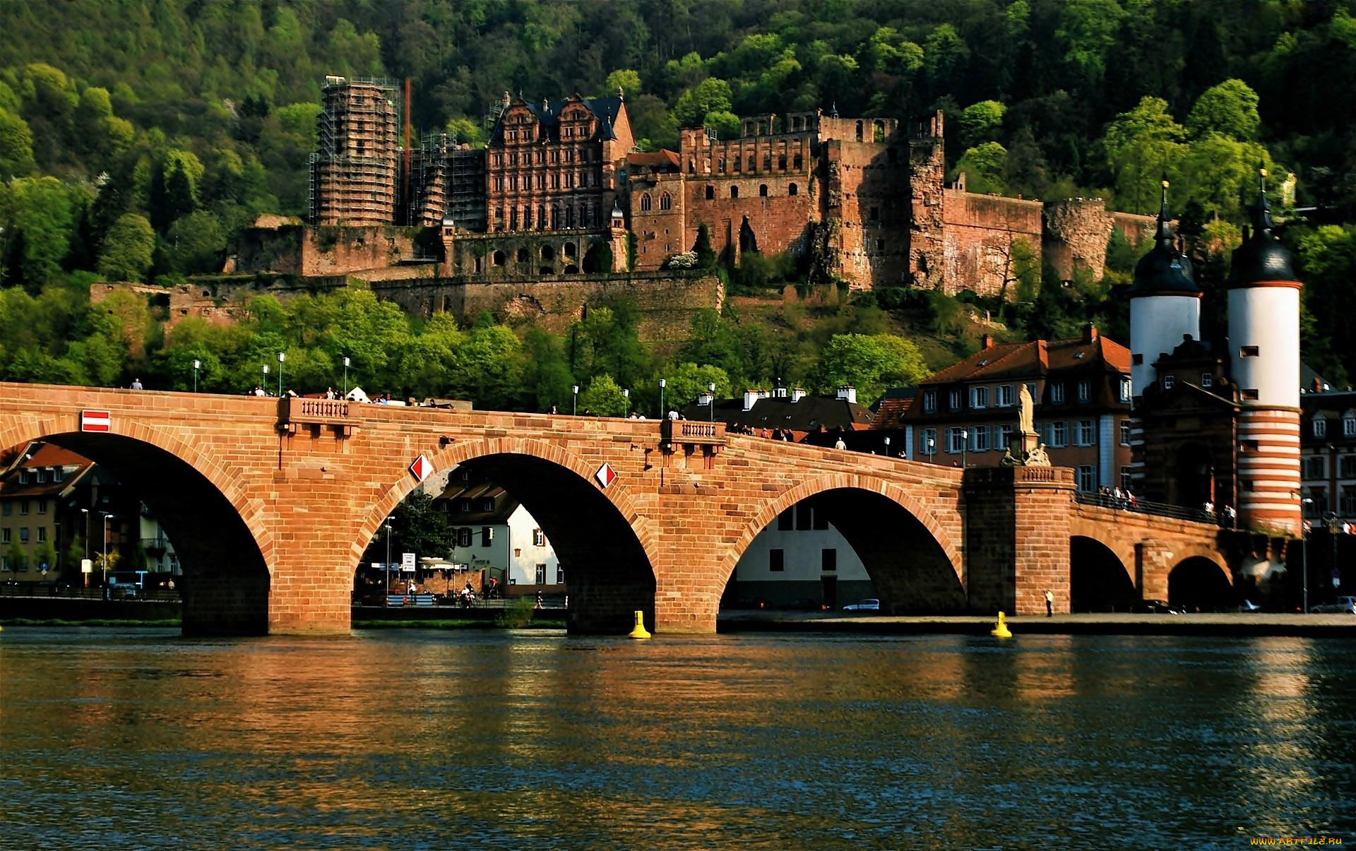 heidelberg, castle, города, замки, германии, heidelberg, castle