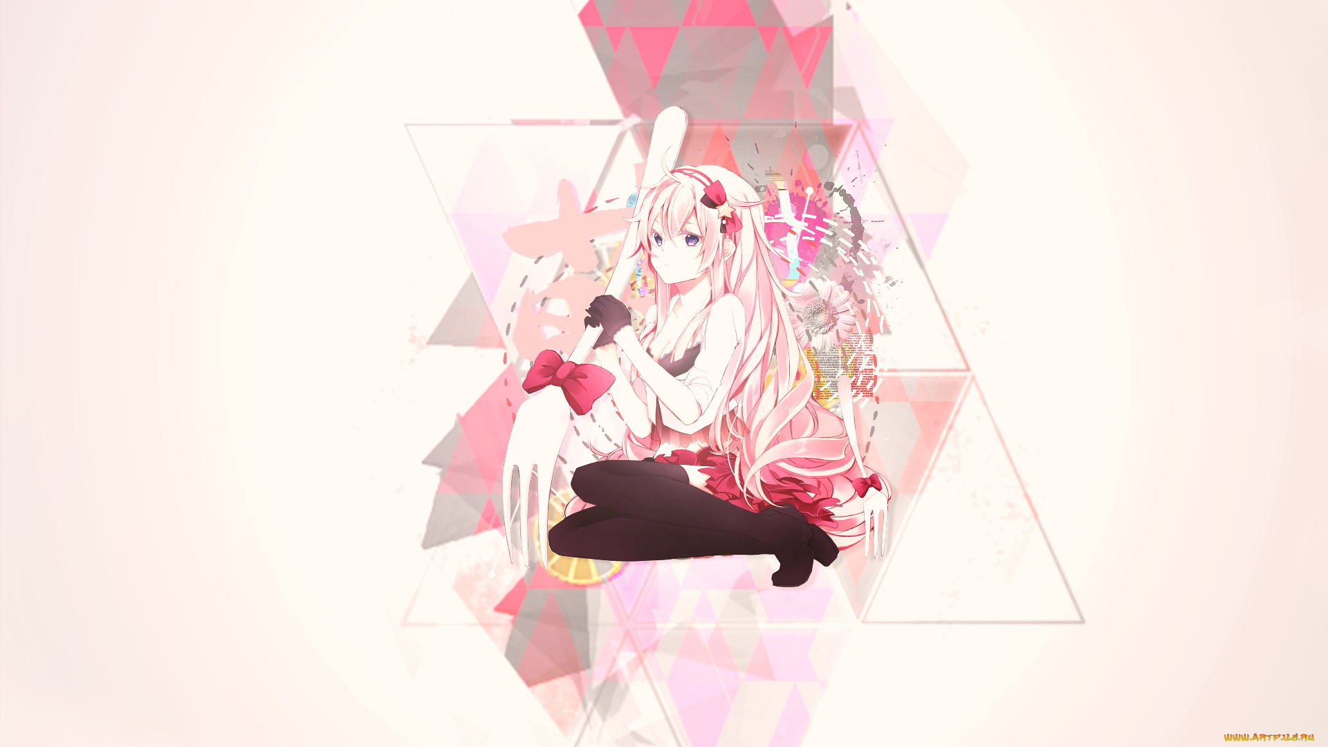 аниме, vocaloid, megurine, luka, девушка