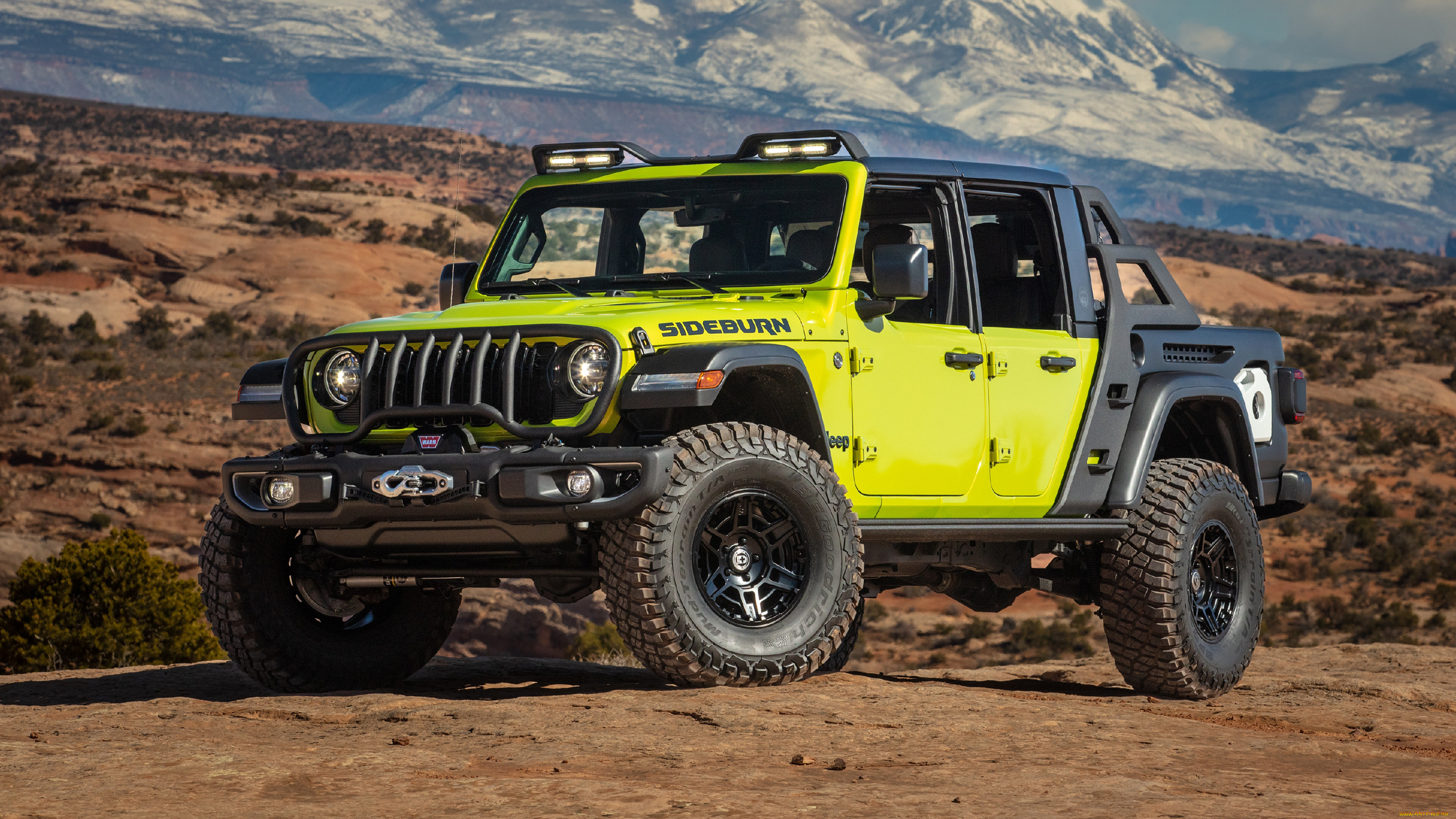 jeep, gladiator, rubicon, sideburn, concept, 2023, автомобили, jeep, gladiator, rubicon, sideburn, джип, гладиатор, концепт