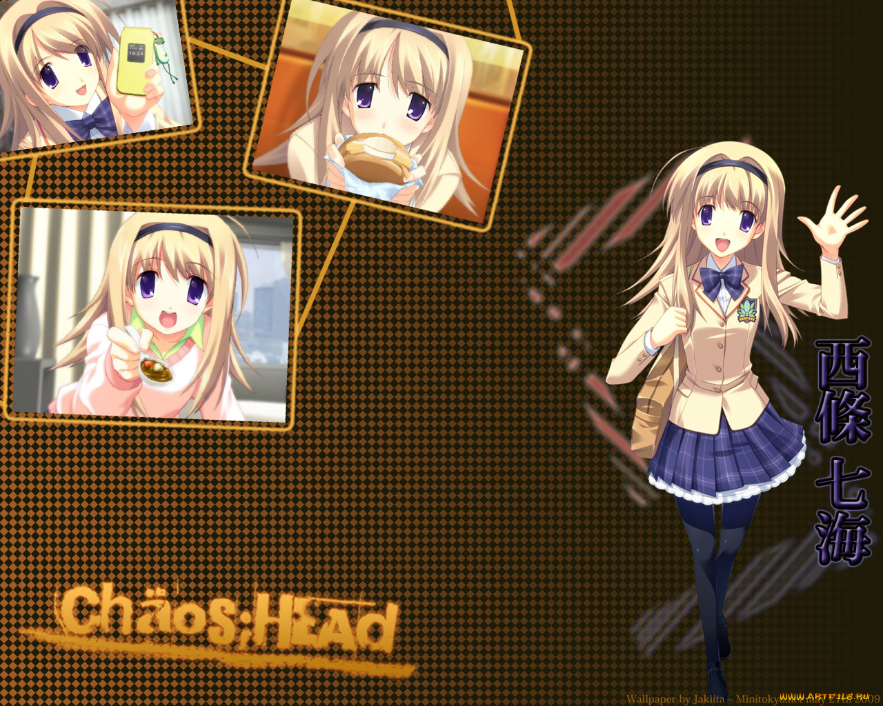 аниме, chaos, head