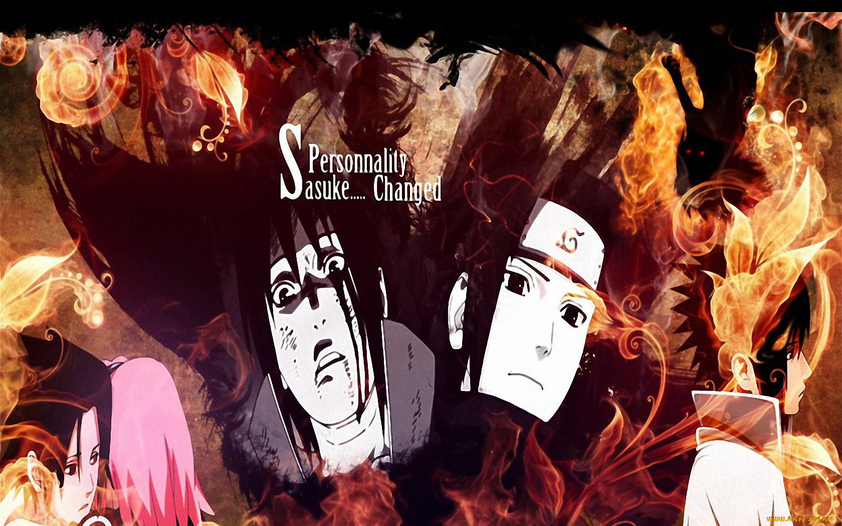 аниме, naruto, саске, сакура, sakura, sasuke