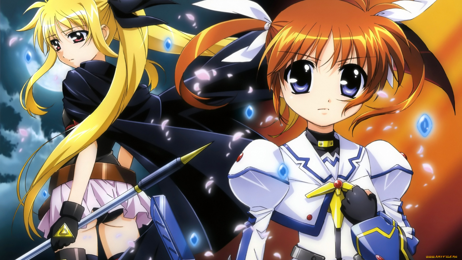 аниме, mahou, shoujo, lyrical, nanoha, madoka, magika