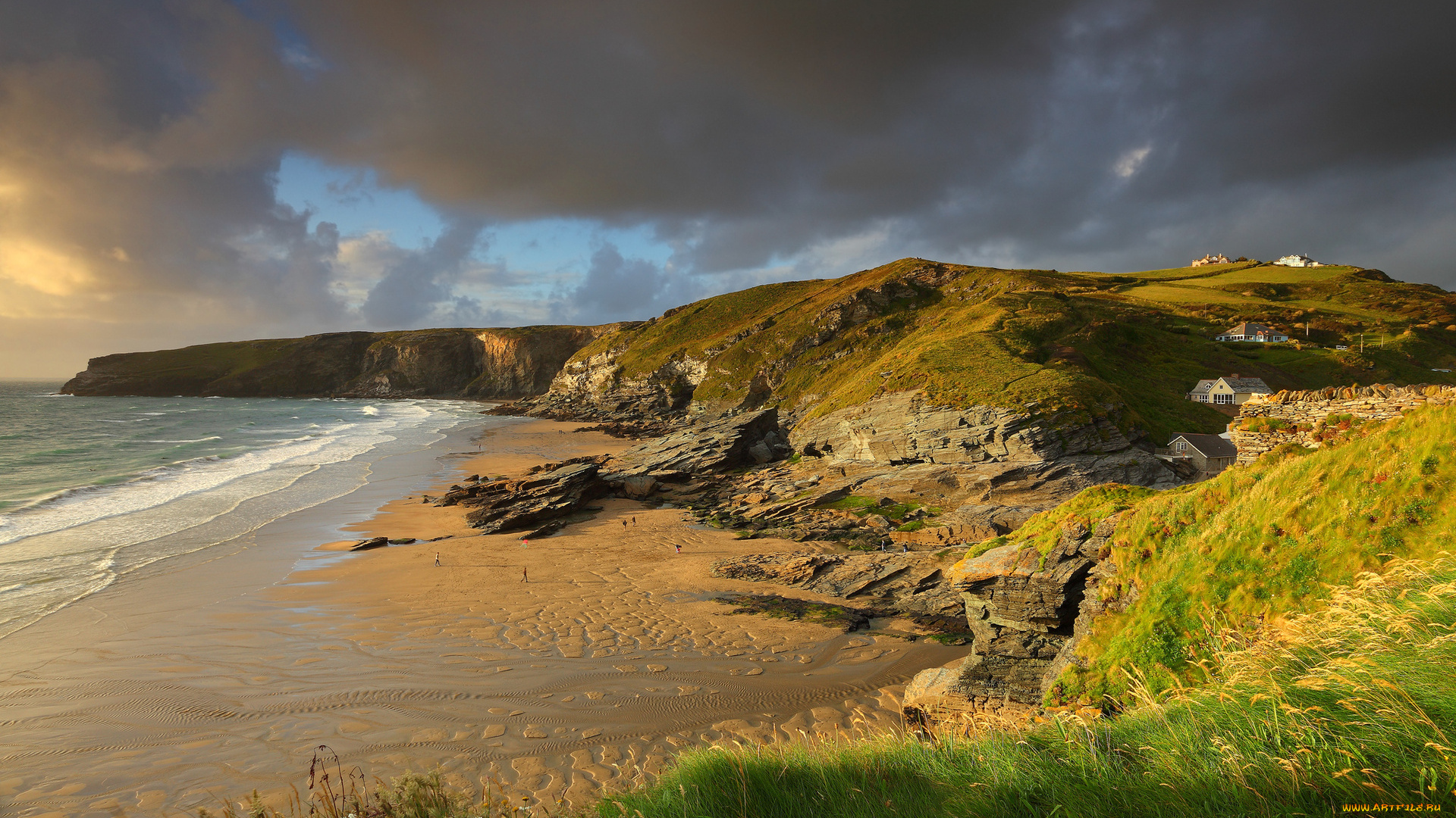 coast, of, britain, природа, побережье, море