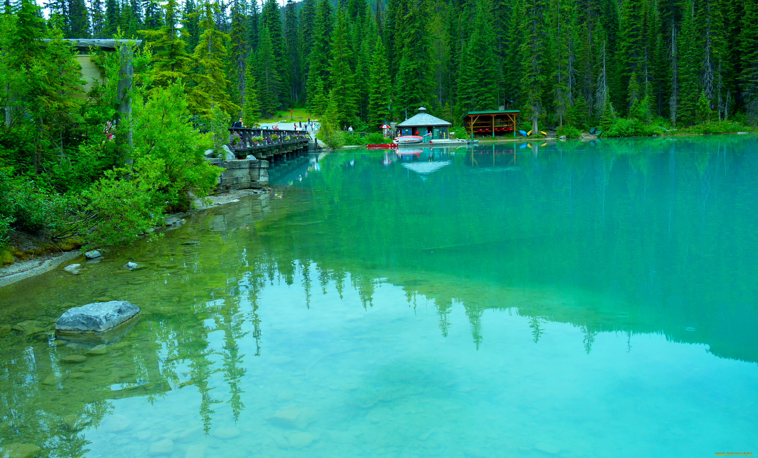 emrald, lake, canada, природа, реки, озера