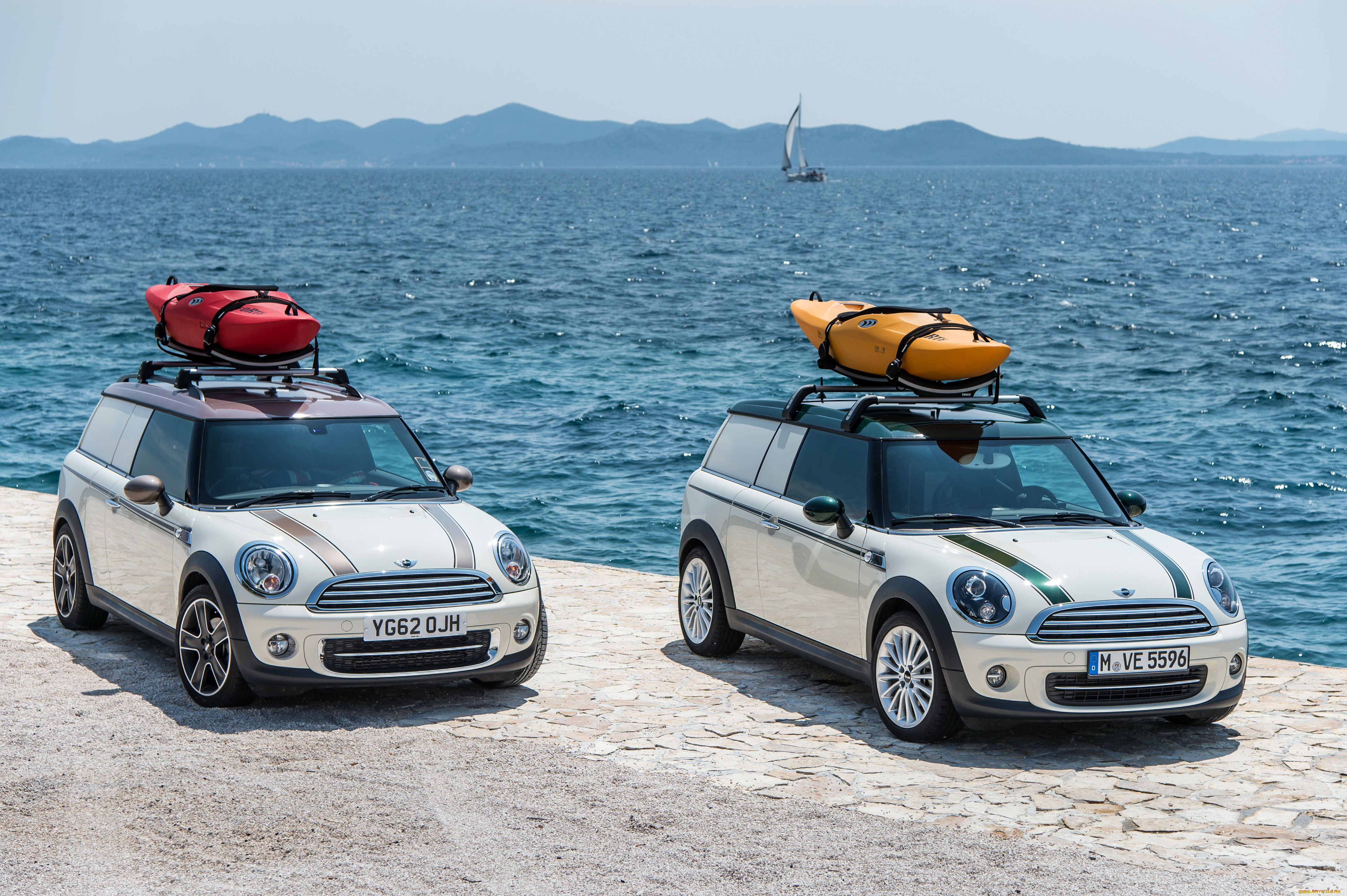 2013, mini, clubvan, cooper, camper, автомобили, багаж, море, машины