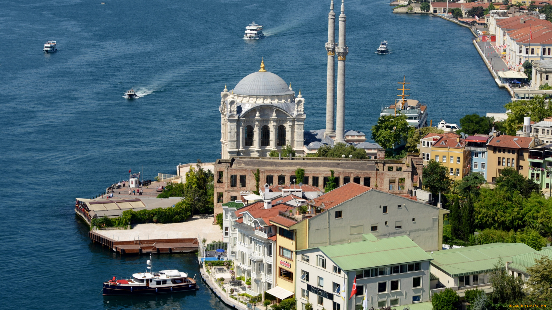 города, стамбул, , турция, море, мечеть