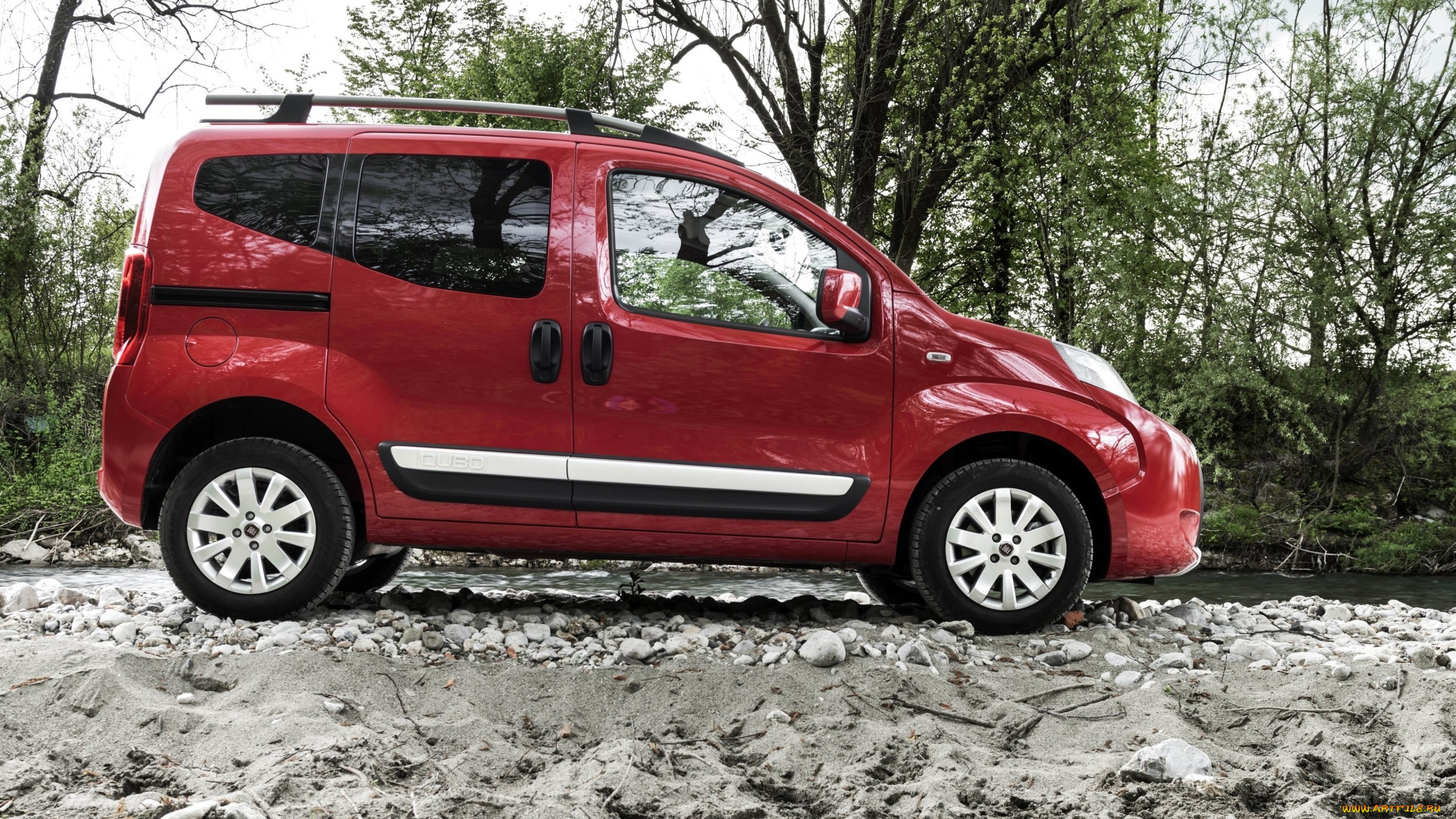 автомобили, fiat, qubo, trekking, 225, красный