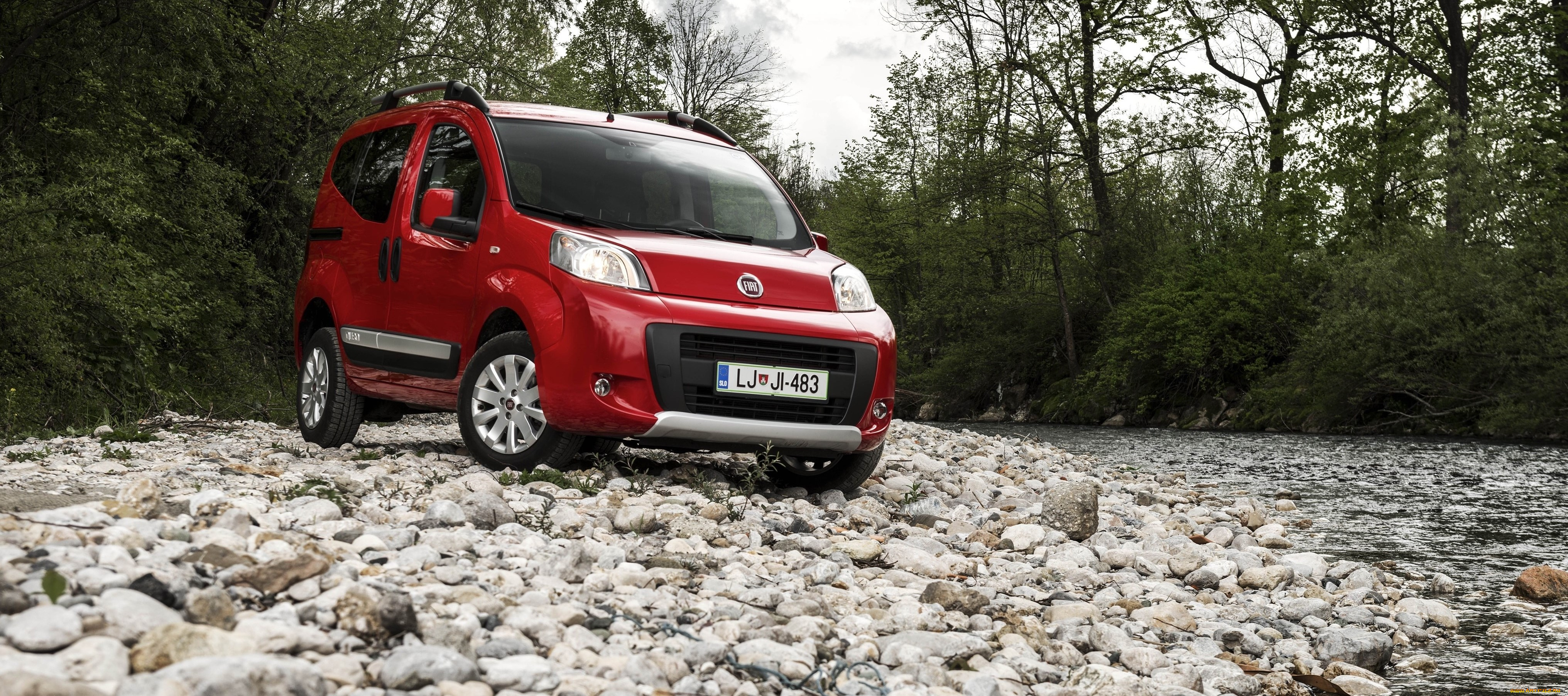 автомобили, fiat, qubo, trekking, 225, красный