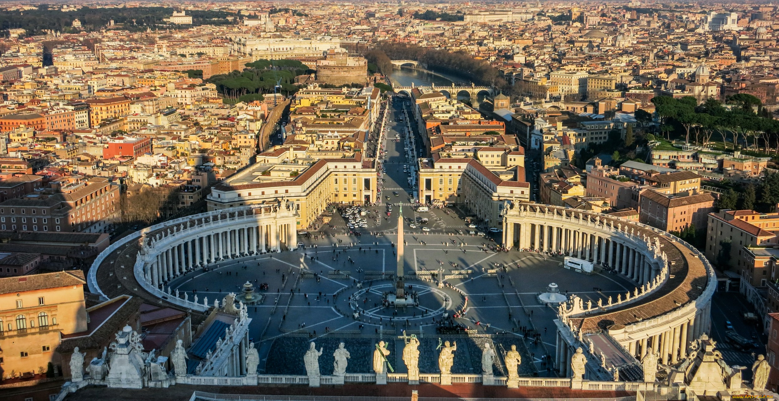 vatican, city, города, рим, , ватикан, , италия, панорама