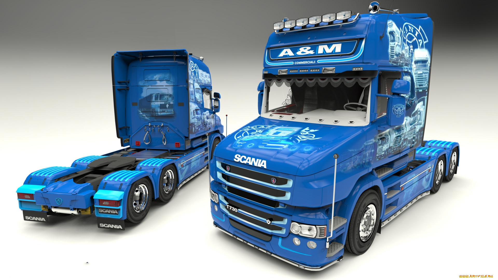 scania, автомобили, 3д, грузовик