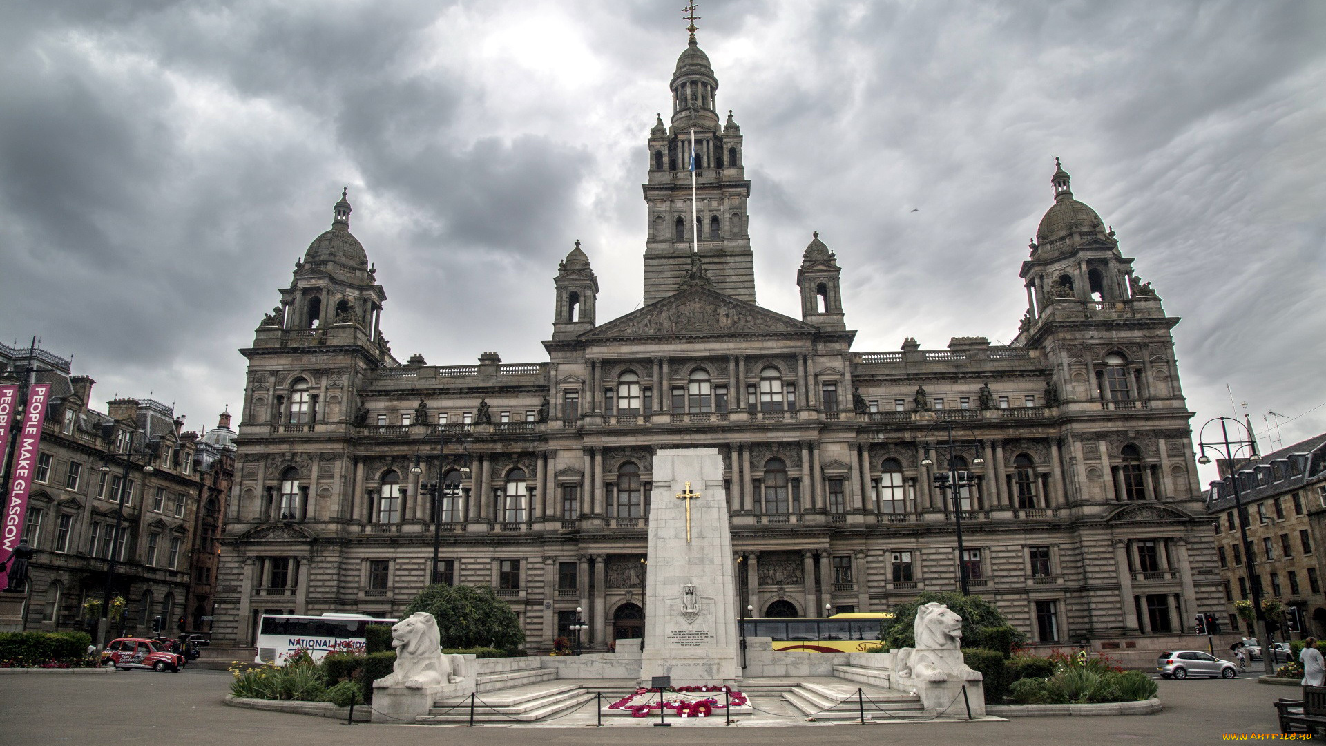 the, cenotaph, war, memorial, in, front, of, the, city, chambers, in, george, square, , glasgow, , scotland, города, -, исторические, , архитектурные, памятники, scotland, glasgow, the, cenotaph, war, memorial, in, front, of, city, chambers, george, square