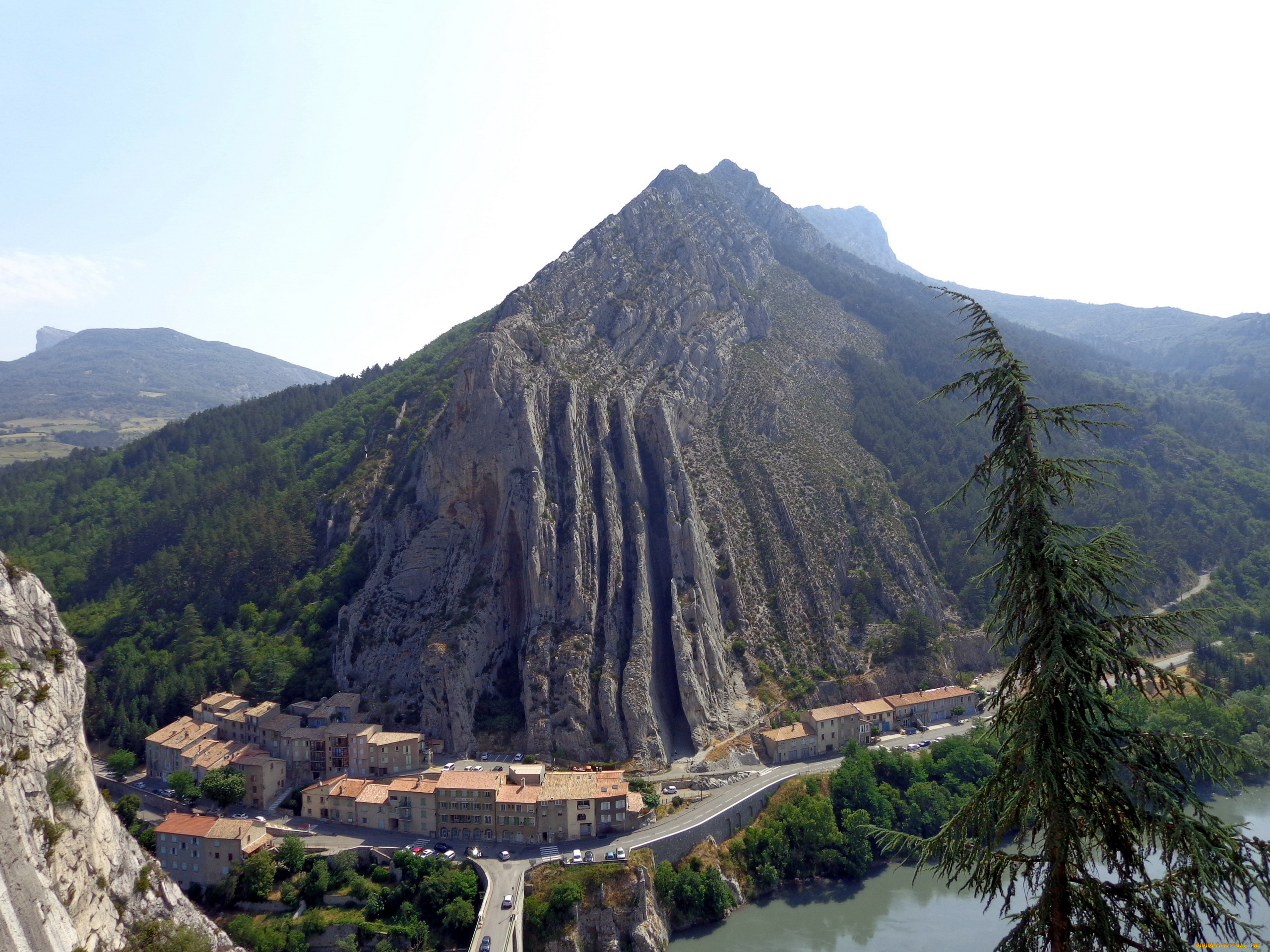 sisteron, france, города, -, панорамы, sisteron, france