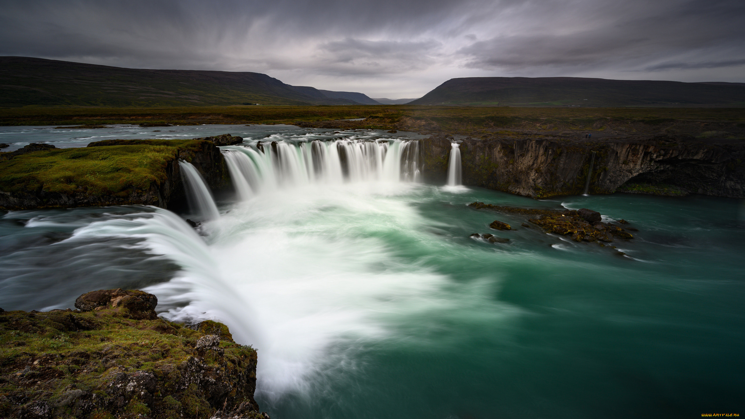 godafoss, iceland, природа, водопады