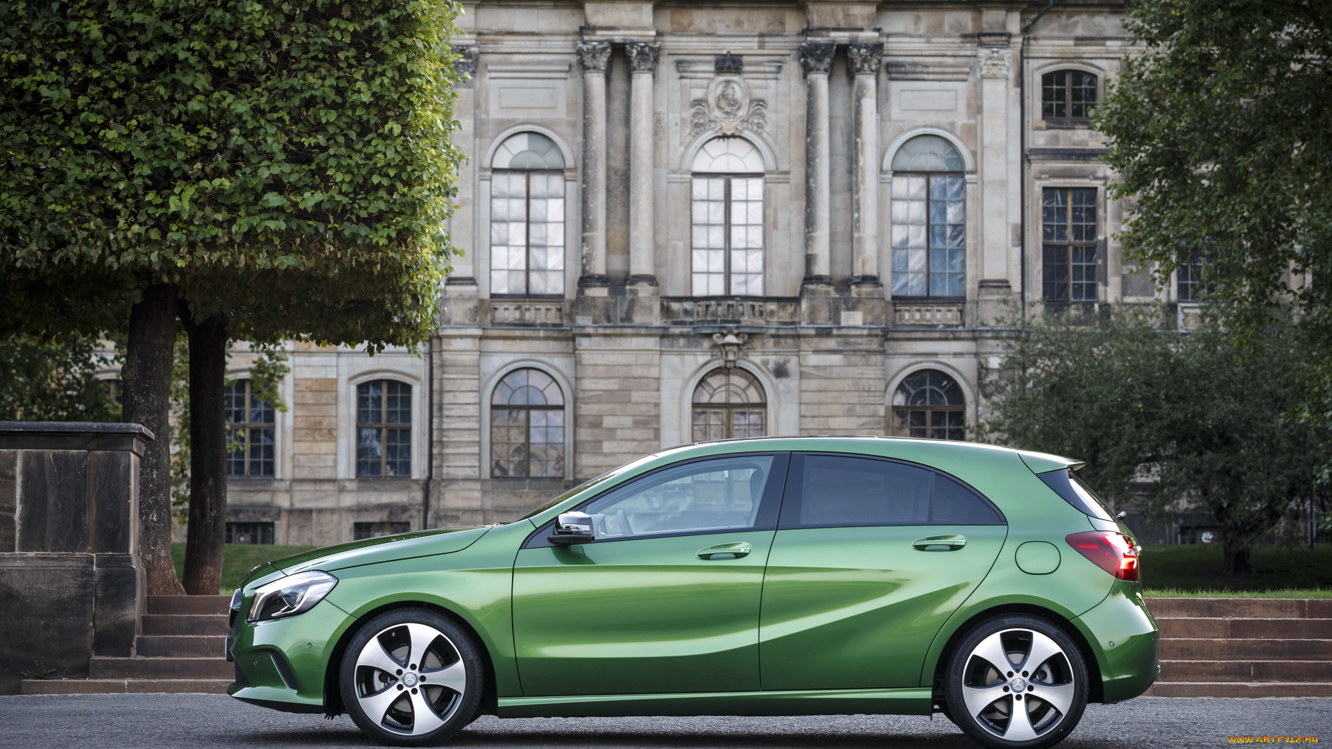 автомобили, mercedes-benz, зеленый, 2015г, w176, style, a, 200