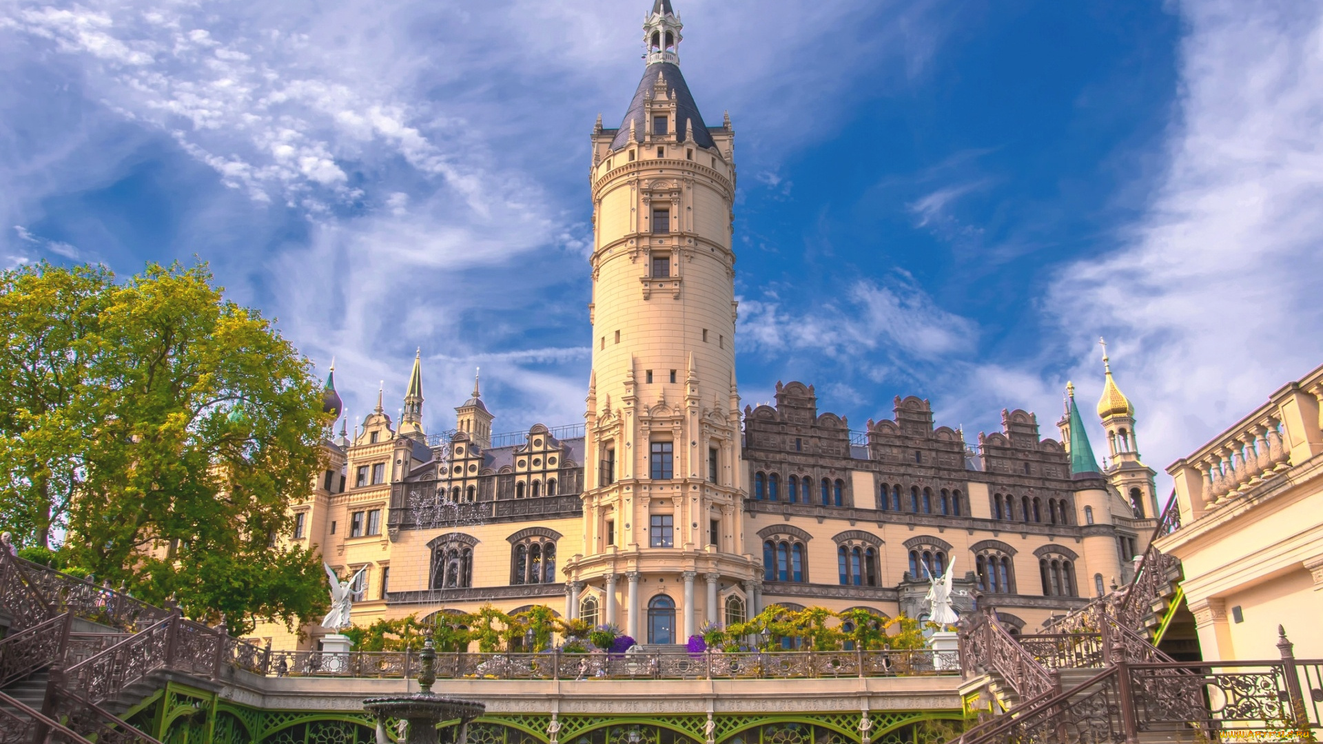 schwerin, castle, germany, города, замок, шверин, , германия, schwerin, castle