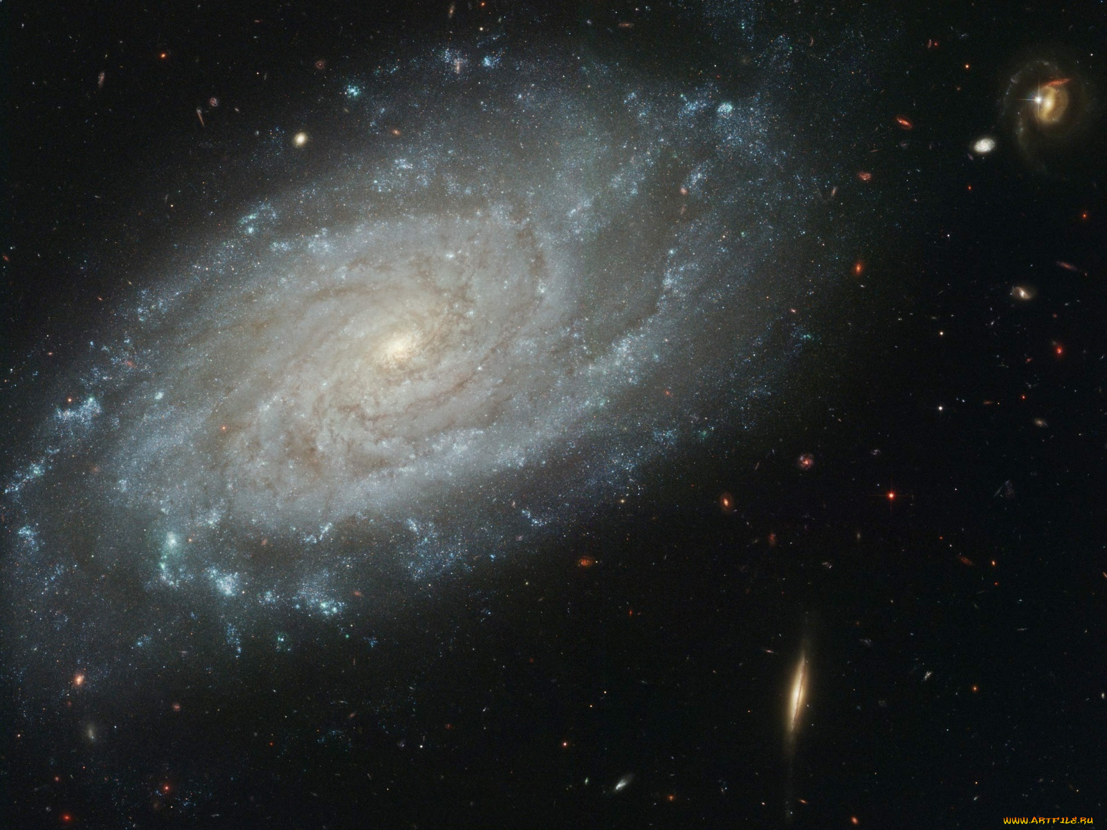 ngc, 3370, космос, галактики, туманности