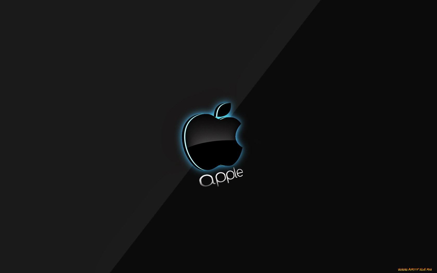 компьютеры, apple, логотип, яблоко, тёмный