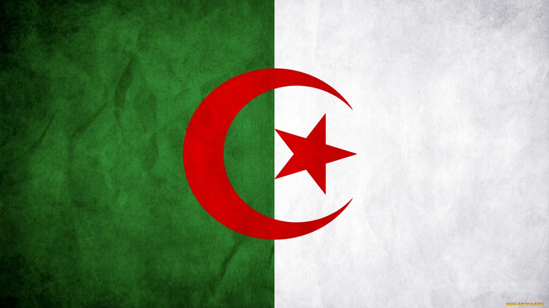алжир, разное, флаги, гербы, зеленый, белый, полумесяц