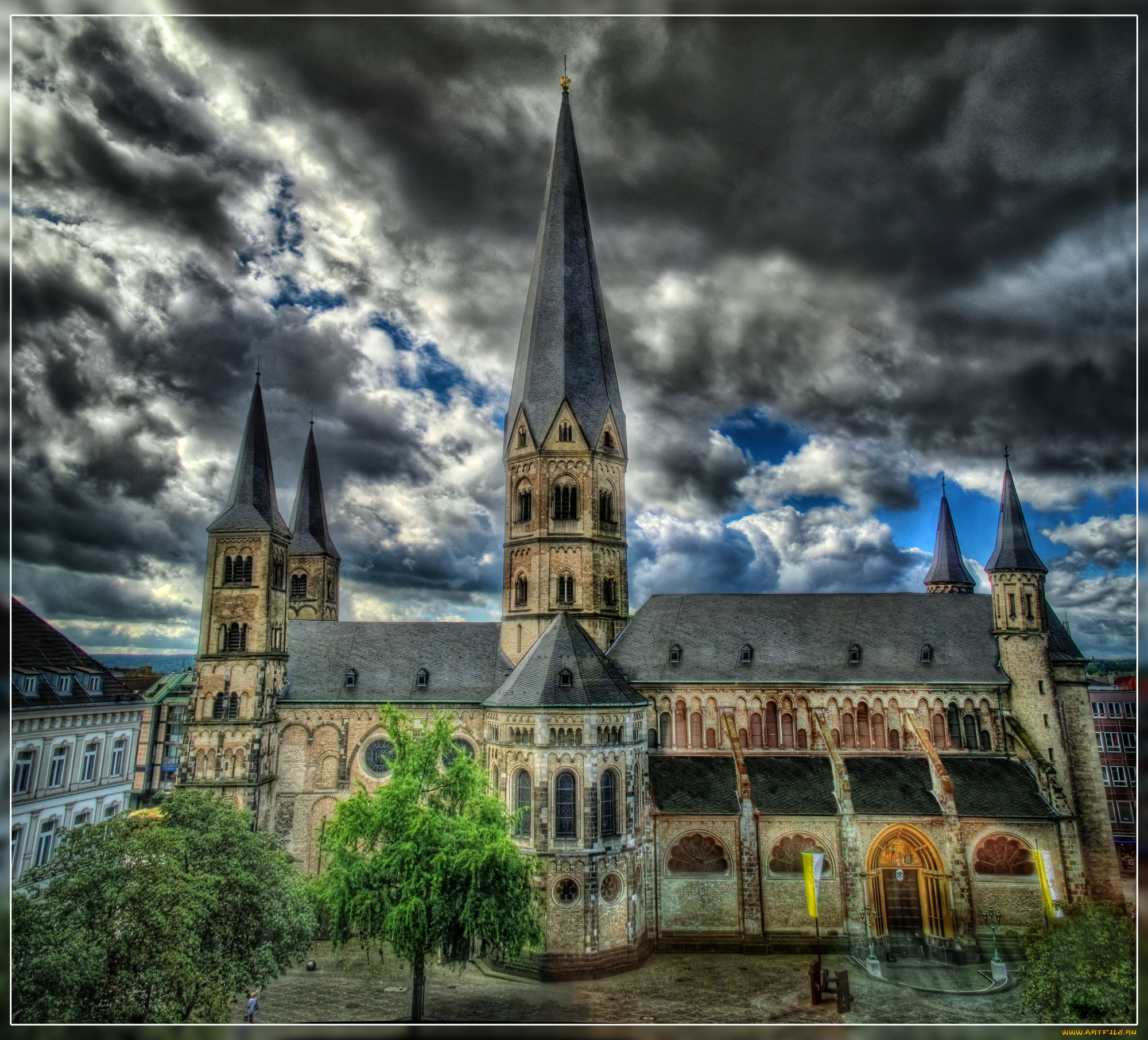 bonn, m&, 252, nster, города, католические, соборы, костелы, аббатства, германия, архетектура, бонн, готика